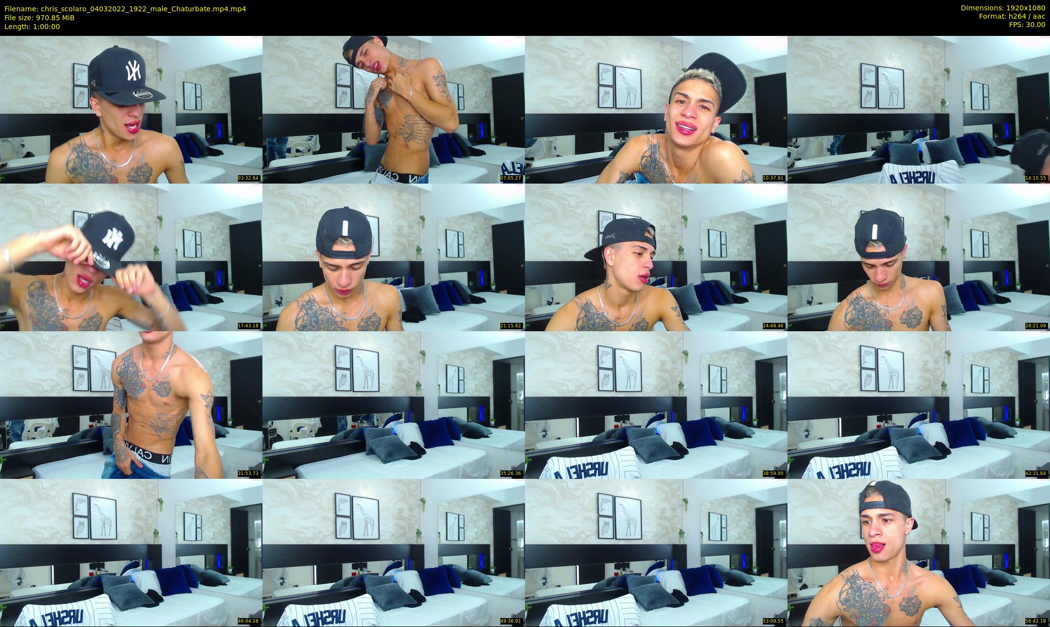 chris_scolaro — 60 minute Chaturbate male cam show recording, 1080p, Mar 4, 2022
