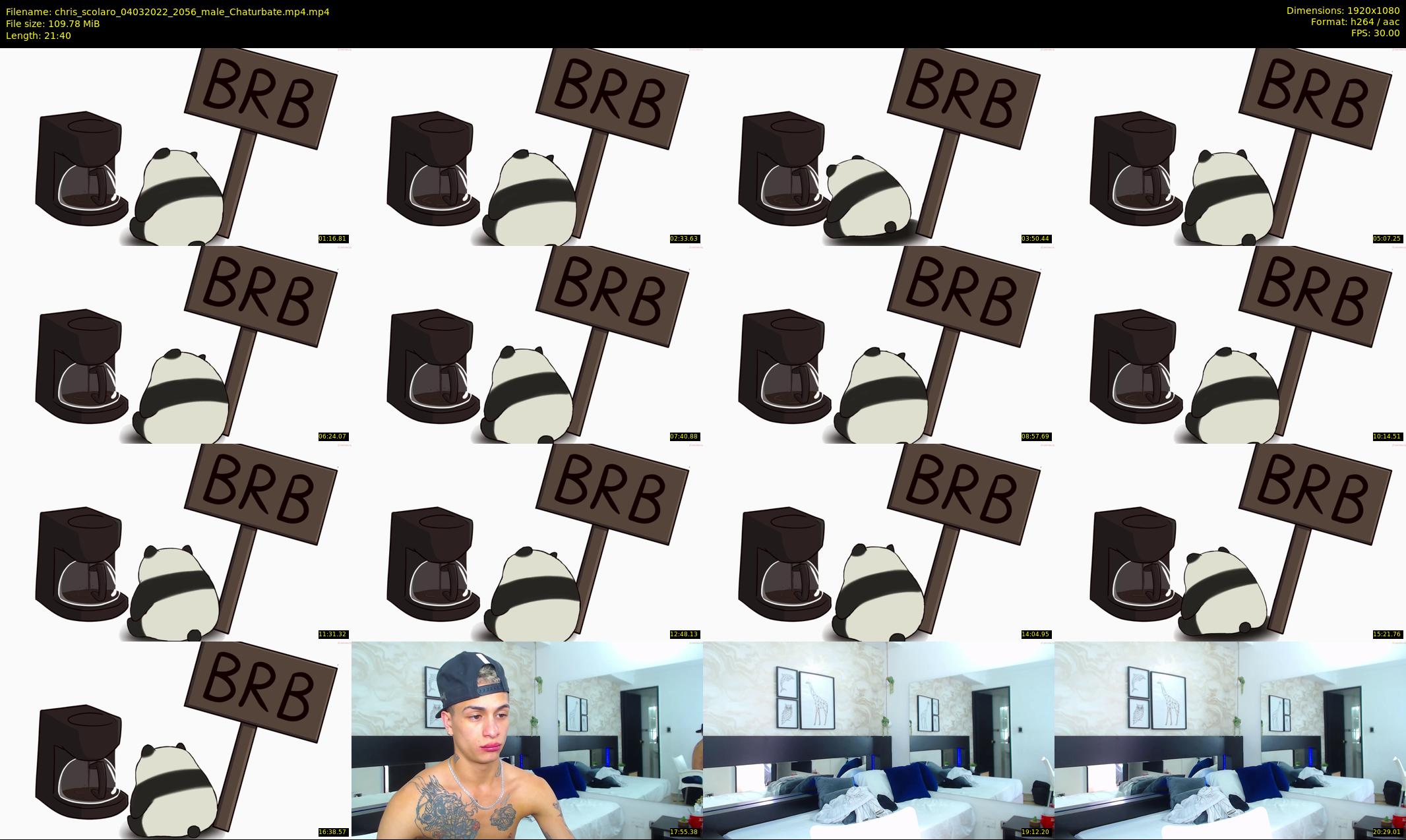 chris_scolaro — 22 minute Chaturbate male cam show recording, 1080p, Mar 4, 2022
