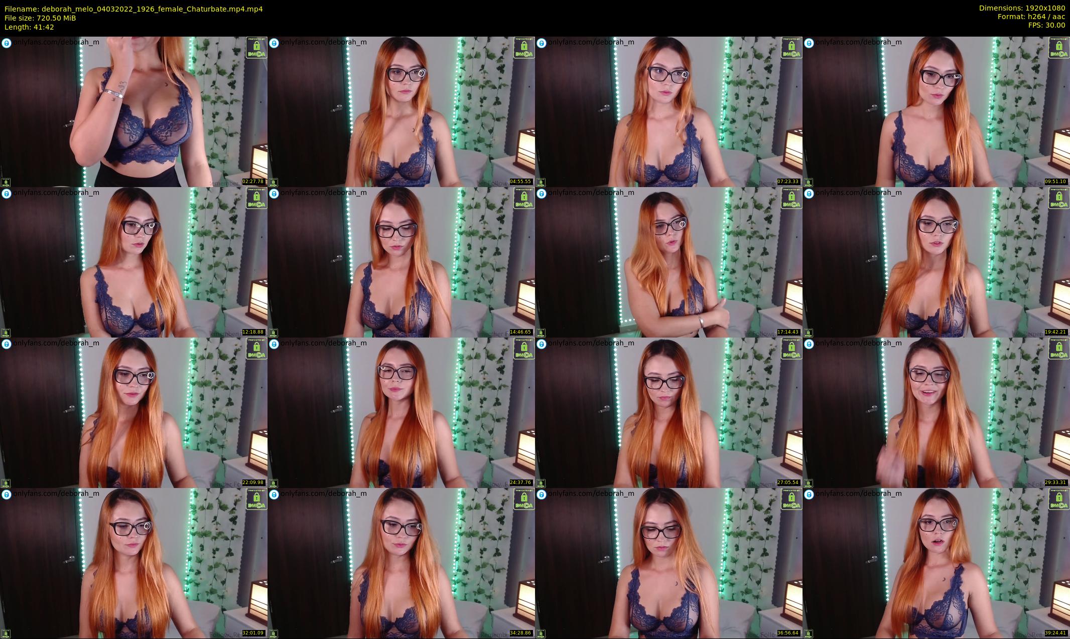 deborah_melo — 42 minute Chaturbate female cam show recording, 1080p, Mar 4, 2022
