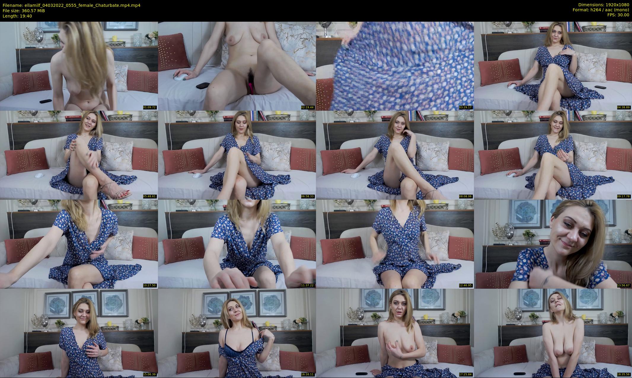 ellamilf — 20 minute Chaturbate female cam show recording, 1080p, Mar 4, 2022