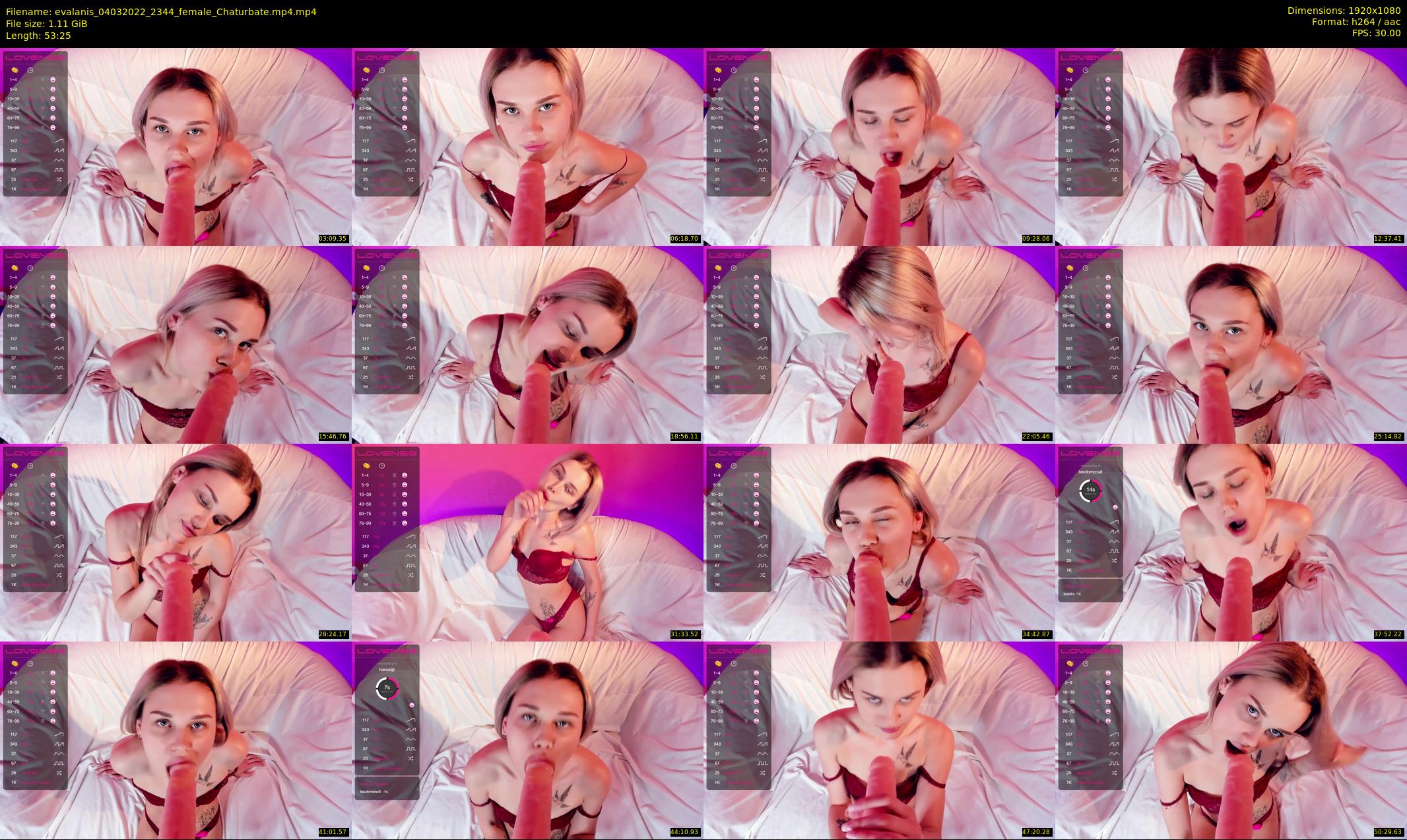 evalanis — 54 minute Chaturbate couple cam show recording, 1080p, Mar 4, 2022