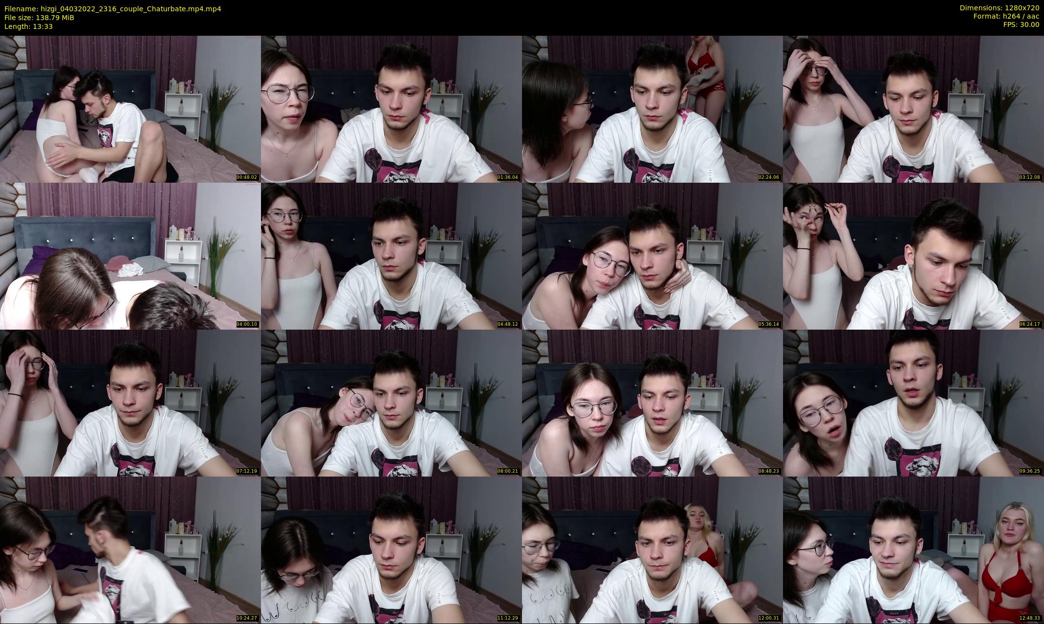hizgi — 14 minute Chaturbate couple cam show recording, 720p, Mar 4, 2022