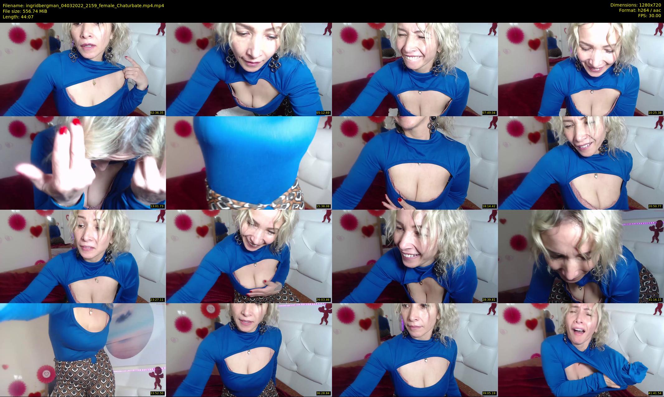 ingridbergman — 45 minute Chaturbate female cam show recording, 720p, Mar 4, 2022