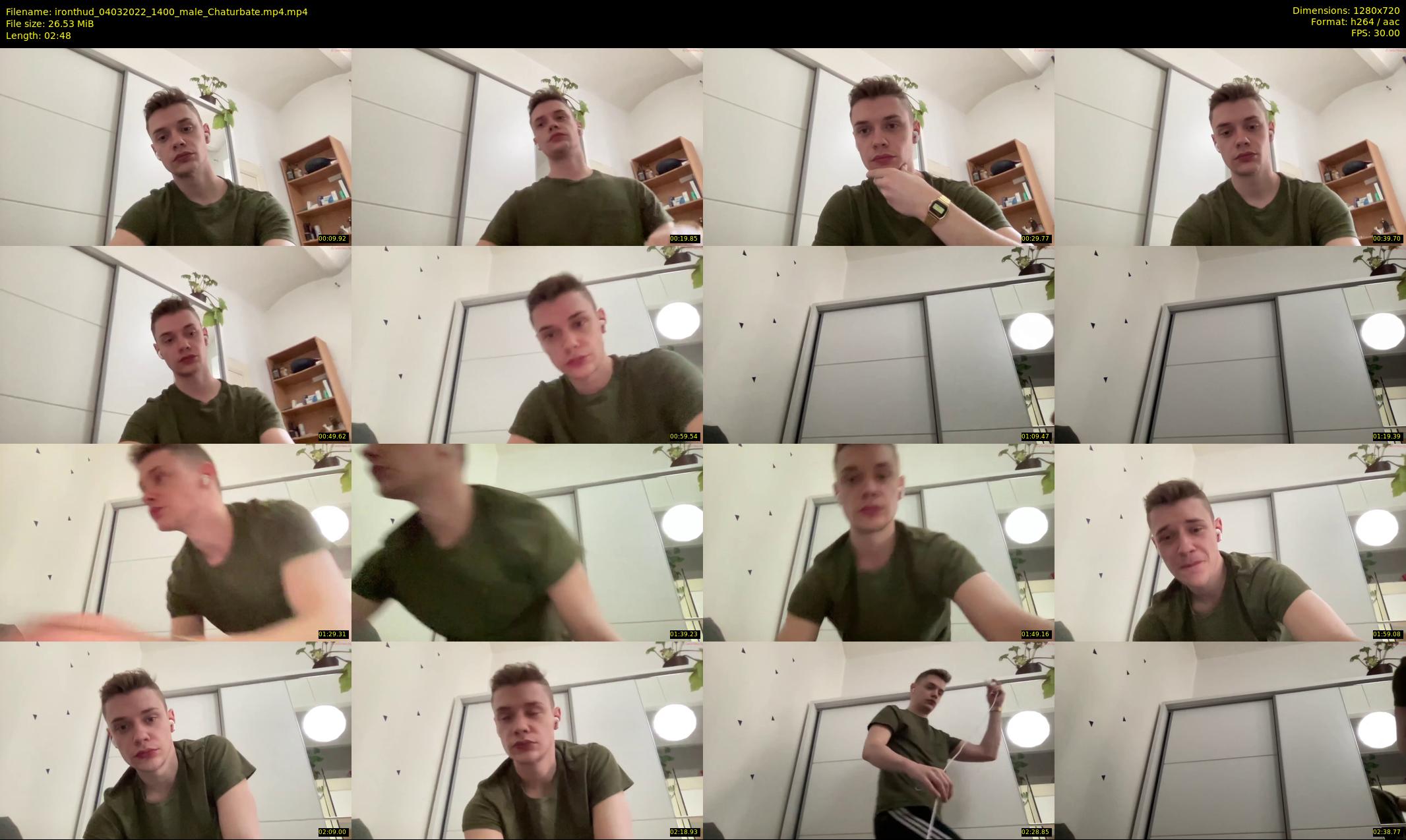 ironthud — 3 minute Chaturbate male cam show recording, 720p, Mar 4, 2022