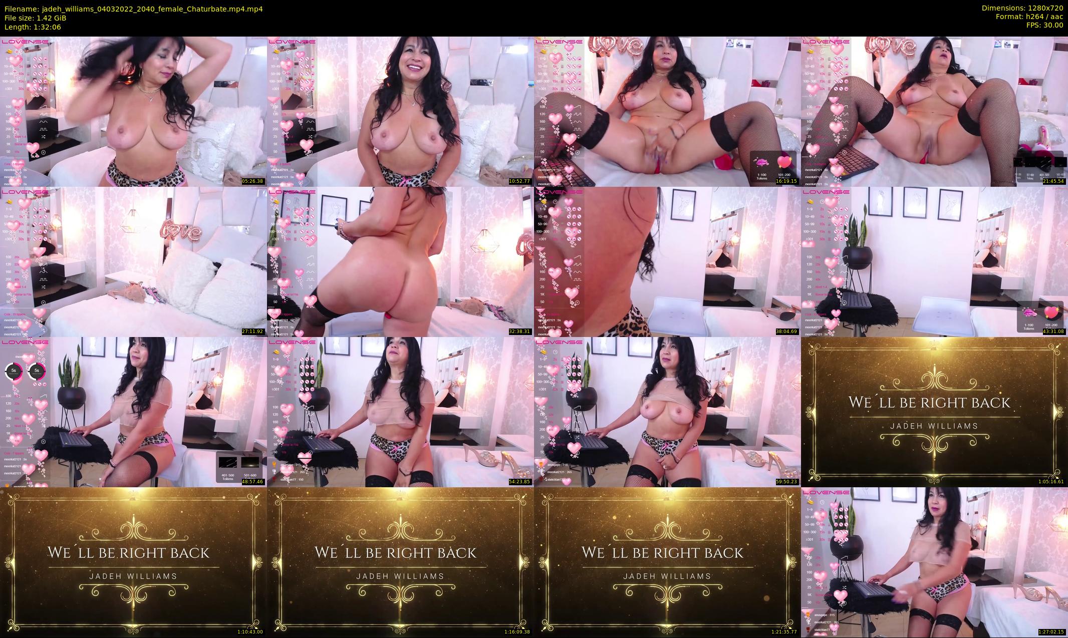jadeh_williams — 93 minute Chaturbate female cam show recording, 720p, Mar 4, 2022
