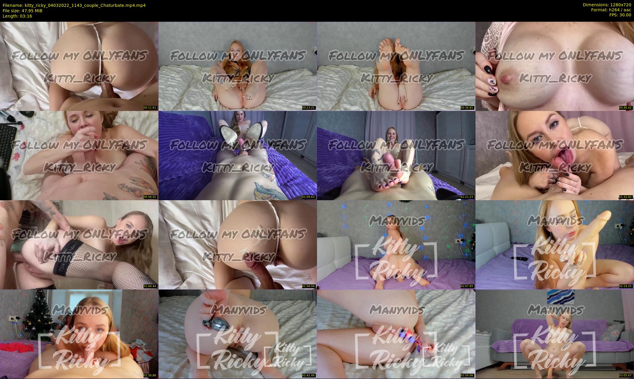 kitty_ricky — 4 minute Chaturbate couple cam show recording, 720p, Mar 4, 2022