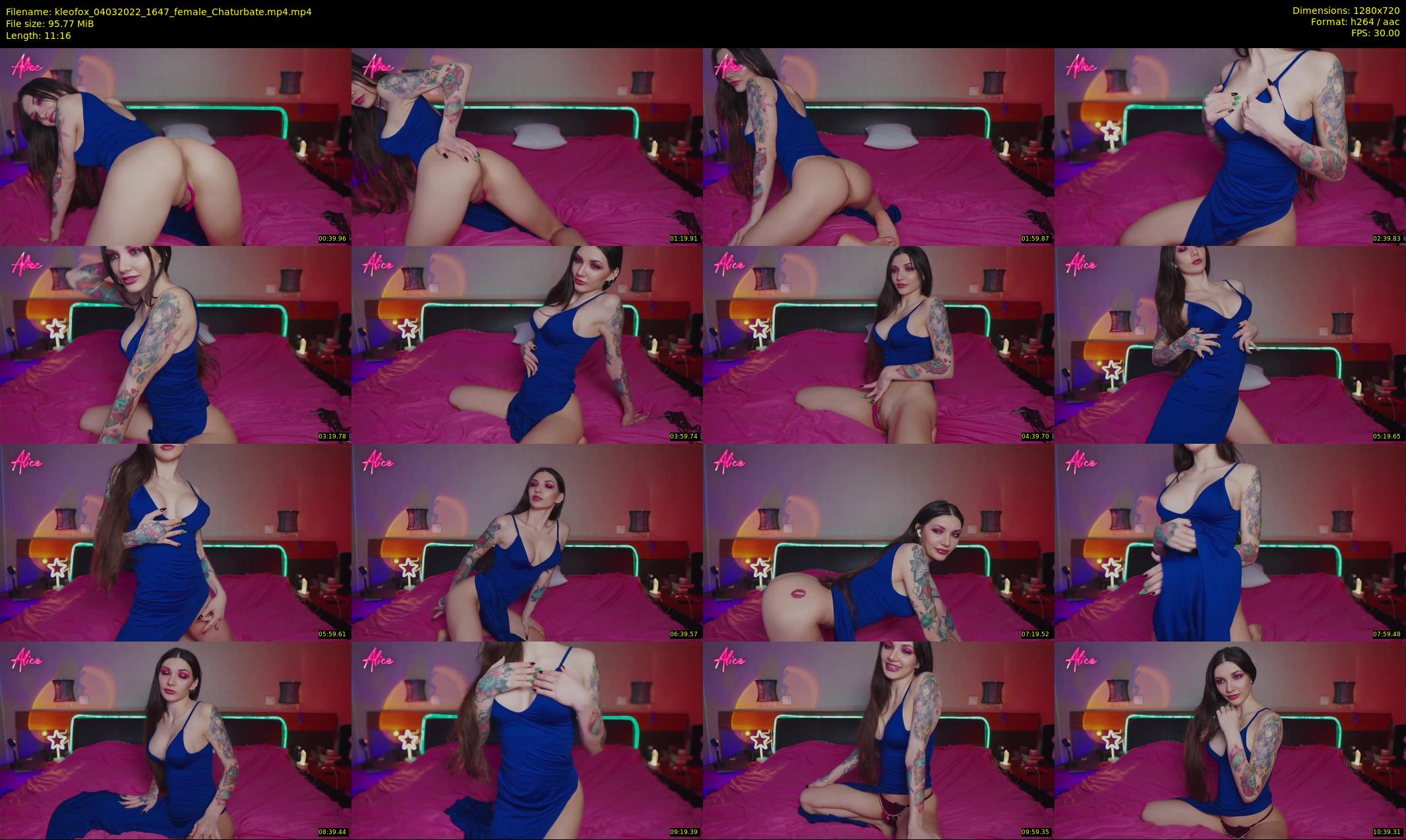 kleofox — 12 minute Chaturbate female cam show recording, 720p, Mar 4, 2022