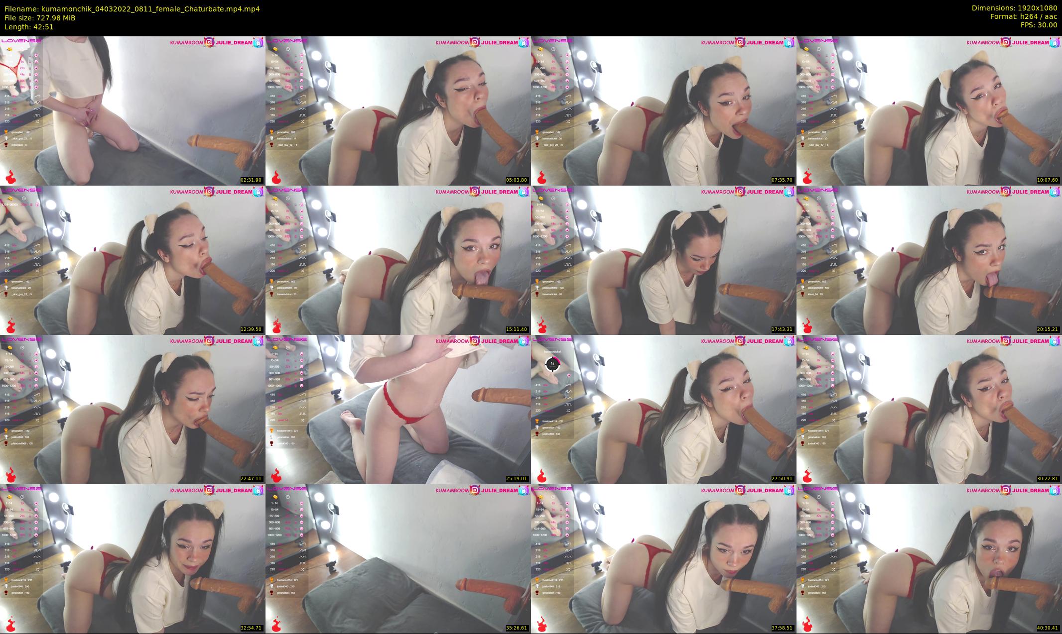 kumamonchik — 43 minute Chaturbate couple cam show recording, 1080p, Mar 4, 2022