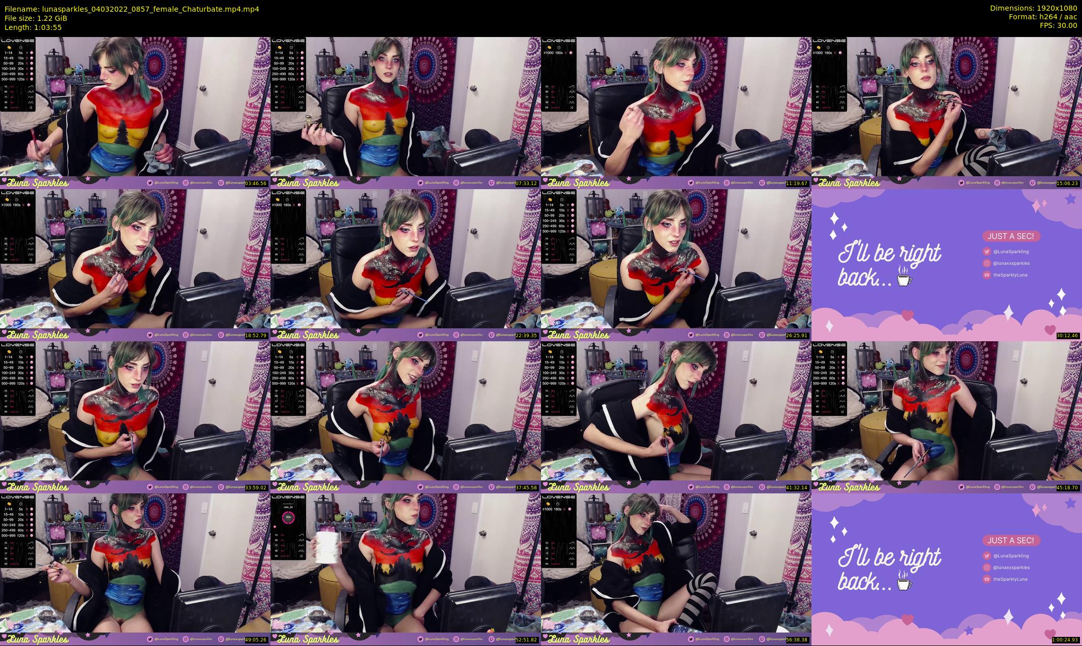 lunasparkles — 64 minute Chaturbate female cam show recording, 1080p, Mar 4, 2022