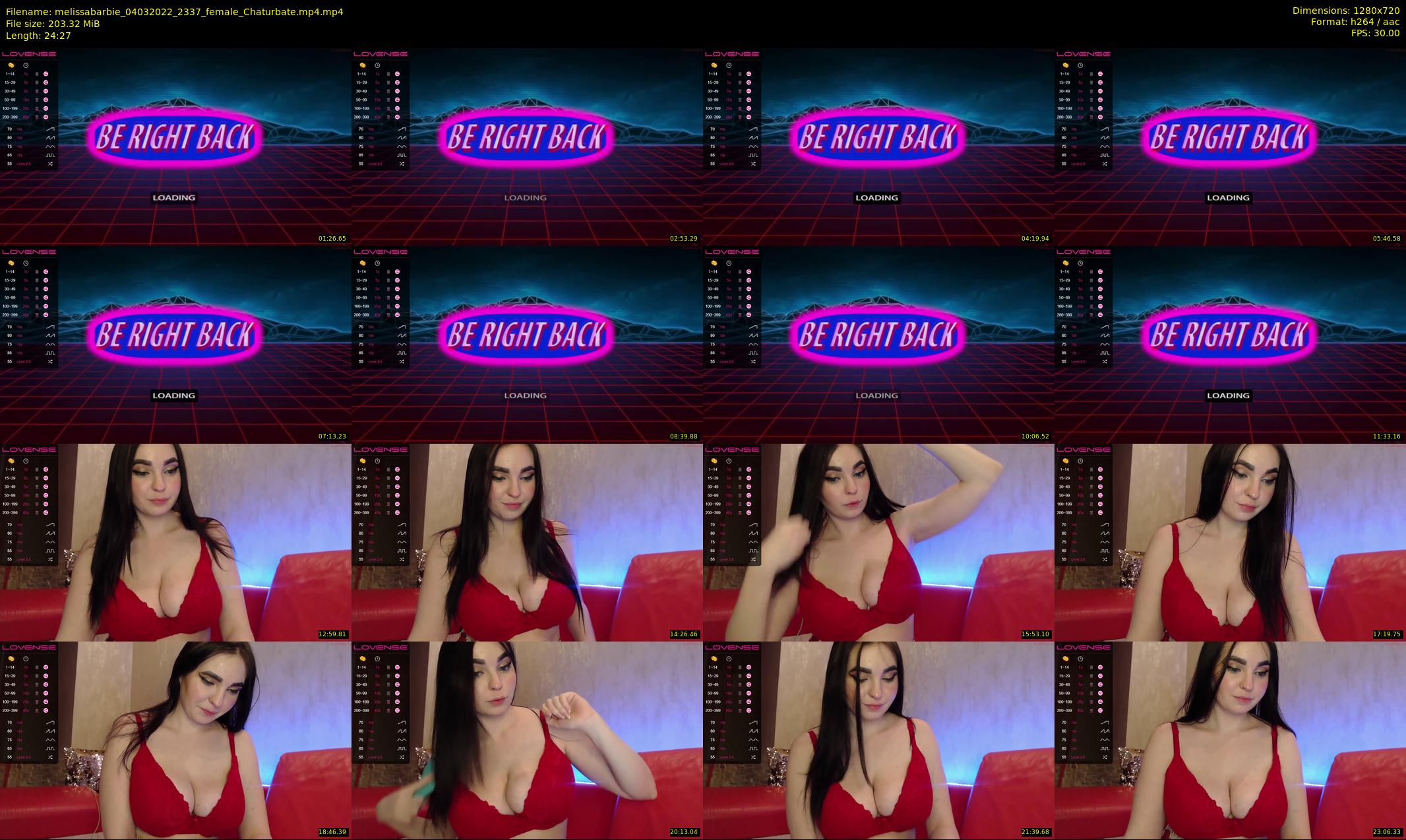 melissabarbie — 25 minute Chaturbate couple cam show recording, 720p, Mar 4, 2022