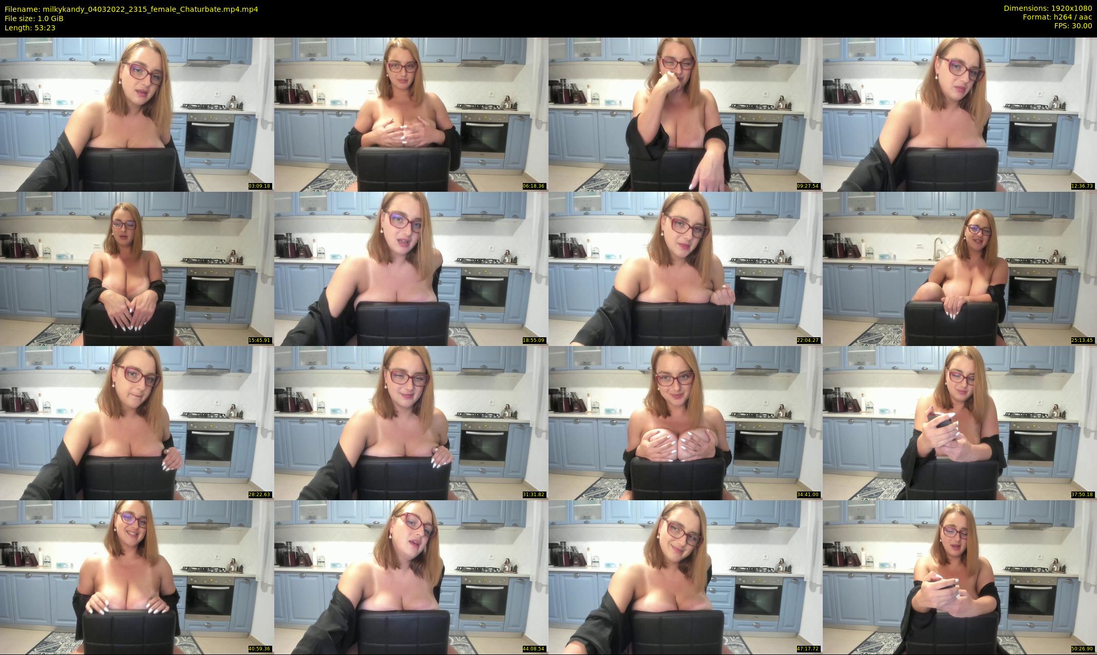 milkykandy — 54 minute Chaturbate female cam show recording, 1080p, Mar 4, 2022