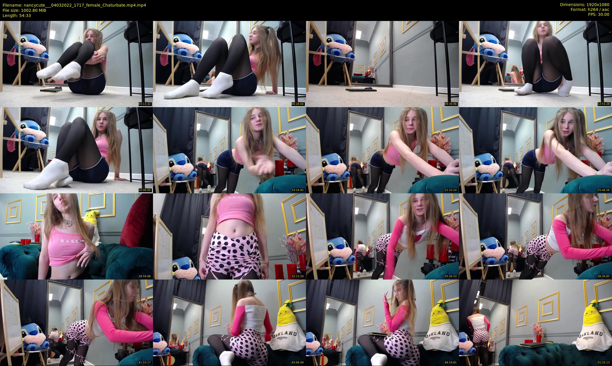 nancycute__ — 55 minute Chaturbate female cam show recording, 1080p, Mar 4, 2022