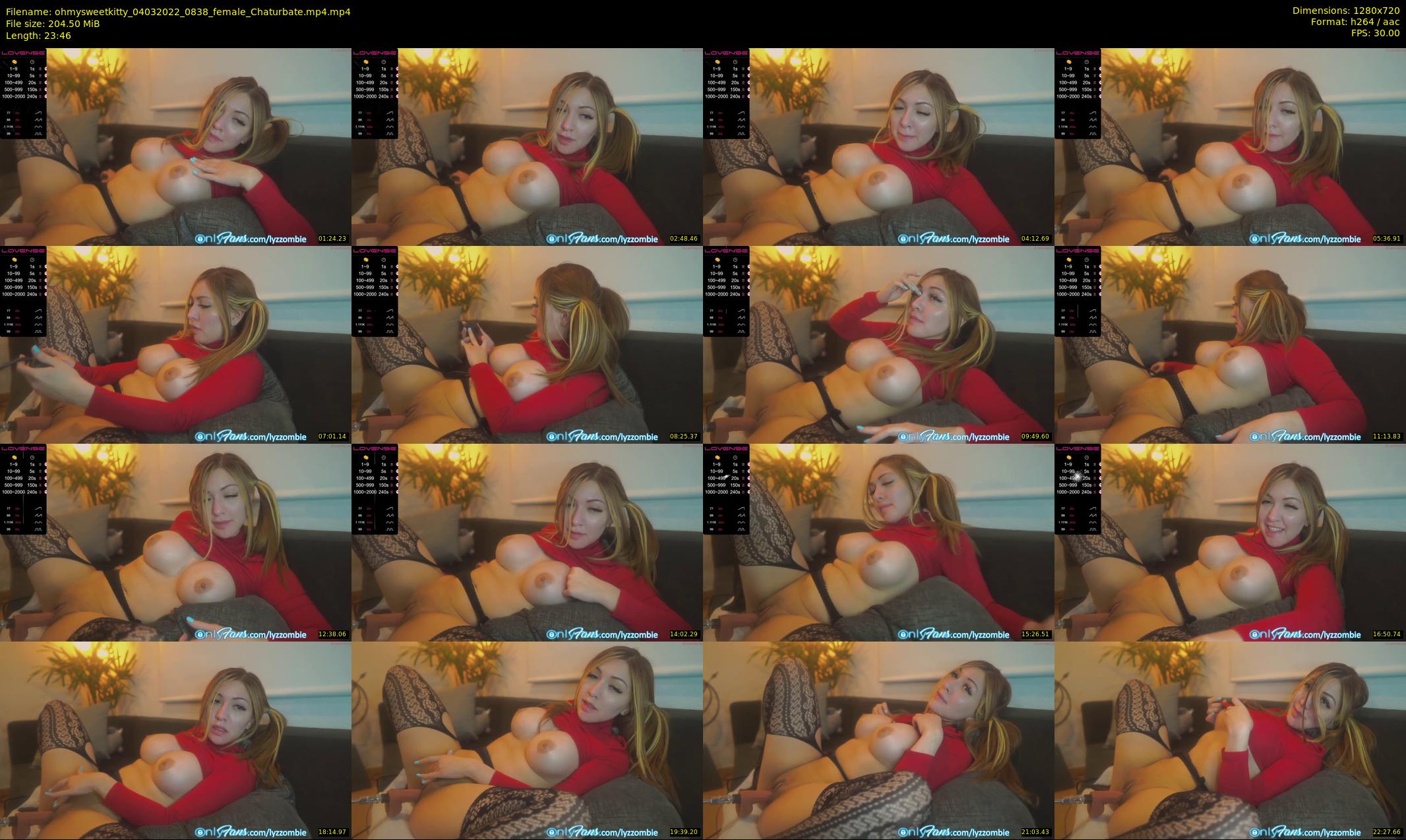 ohmysweetkitty — 24 minute Chaturbate female cam show recording, 720p, Mar 4, 2022