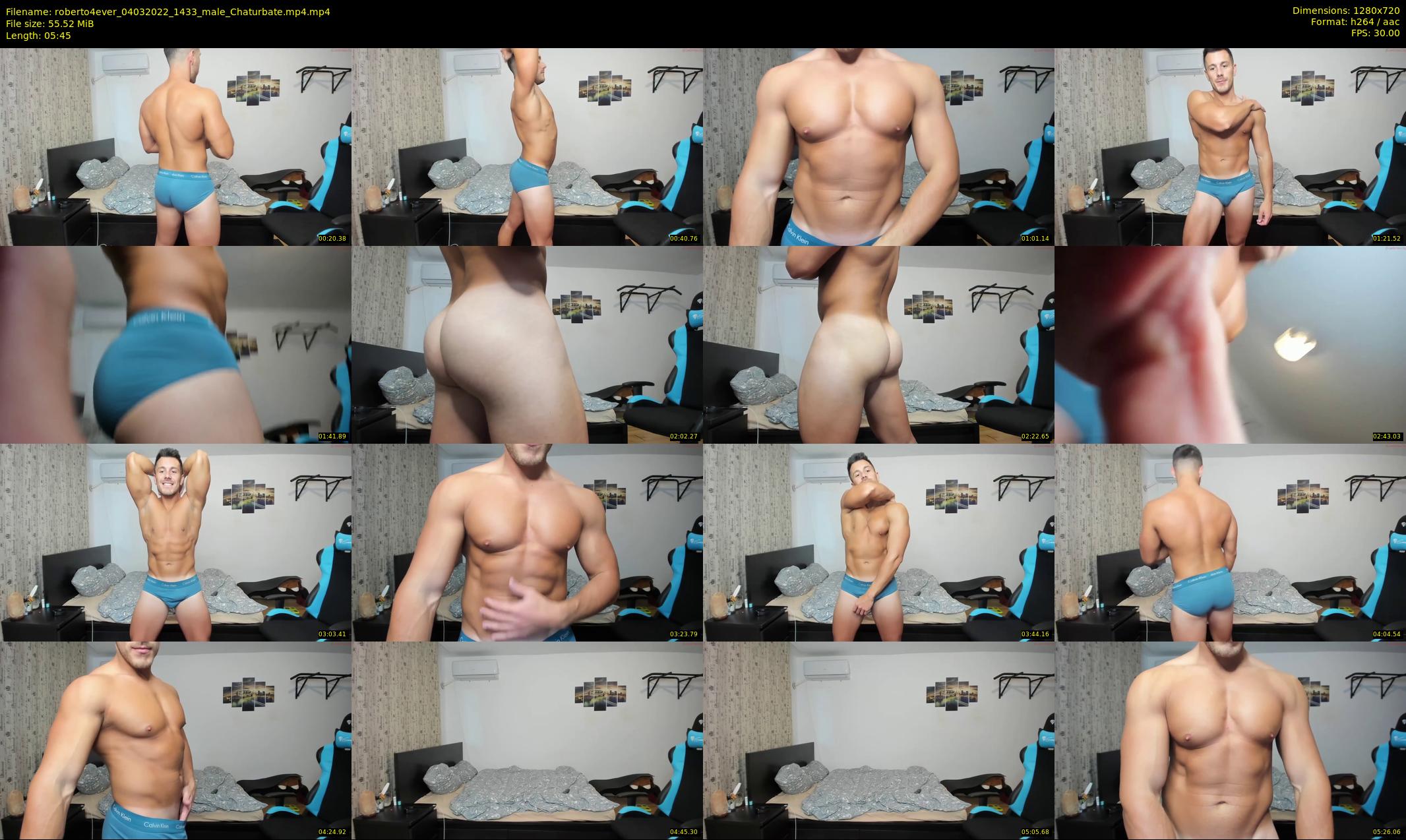roberto4ever — 6 minute Chaturbate male cam show recording, 720p, Mar 4, 2022