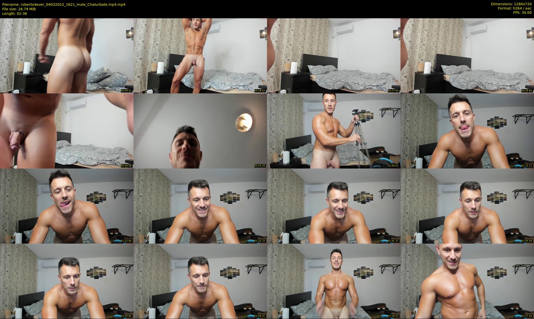 roberto4ever — 3 minute Chaturbate male cam show recording, 720p, Mar 4, 2022