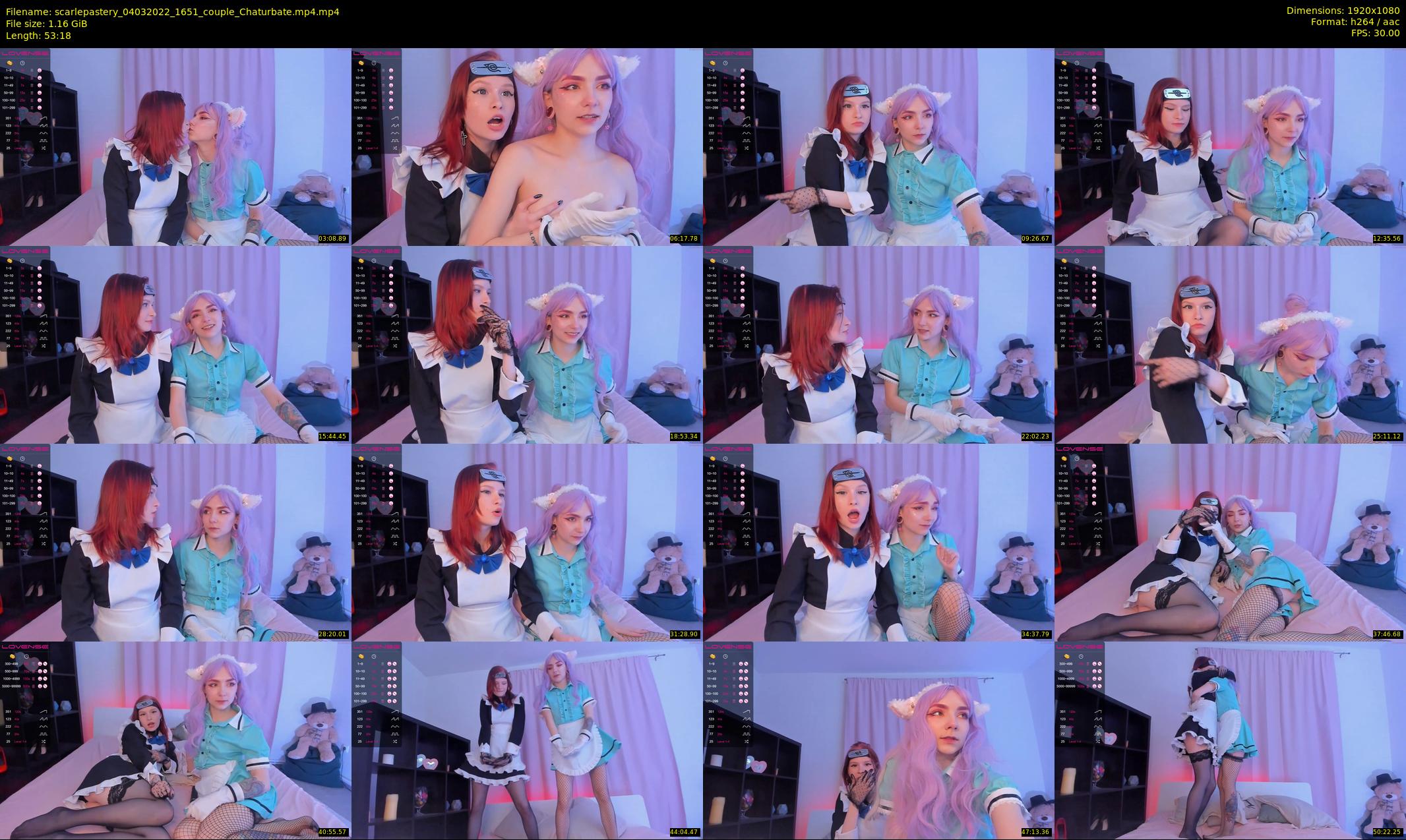 scarlepastery — 54 minute Chaturbate couple cam show recording, 1080p, Mar 4, 2022