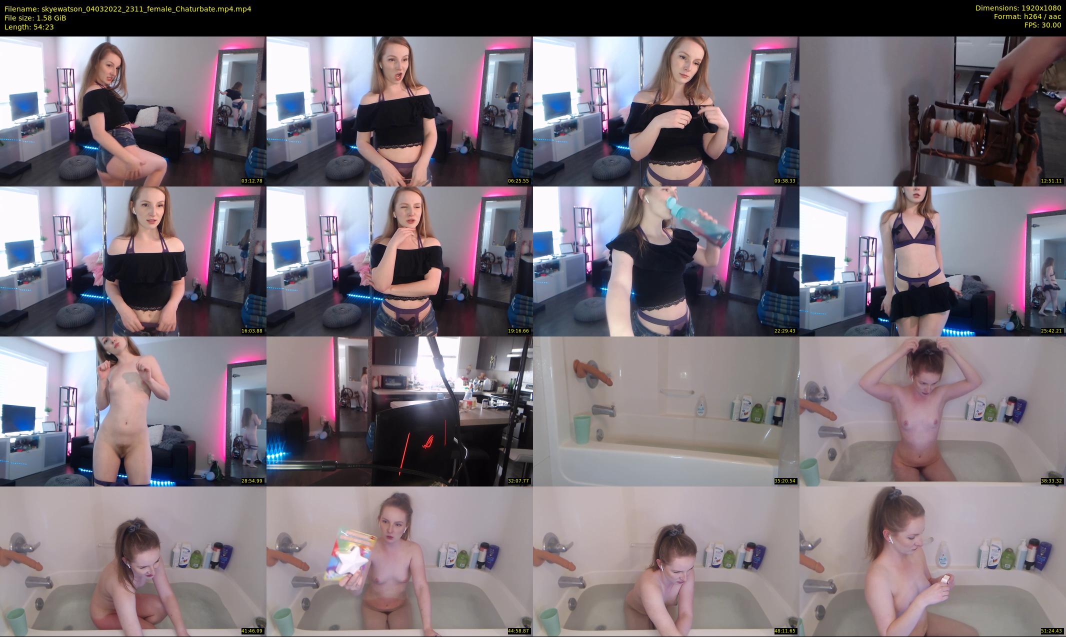 skyewatson — 55 minute Chaturbate female cam show recording, 1080p, Mar 4, 2022