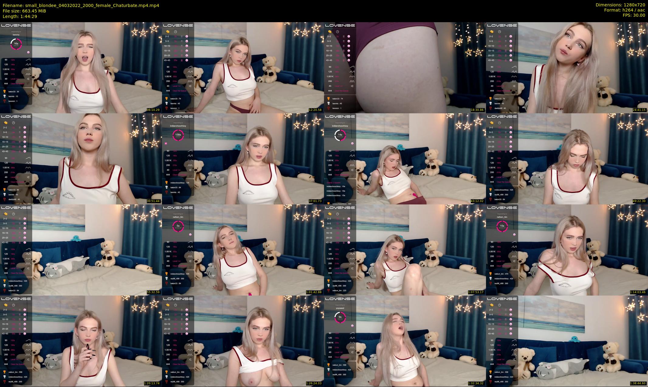 small_blondee — 105 minute Chaturbate female cam show recording, 720p, Mar 4, 2022