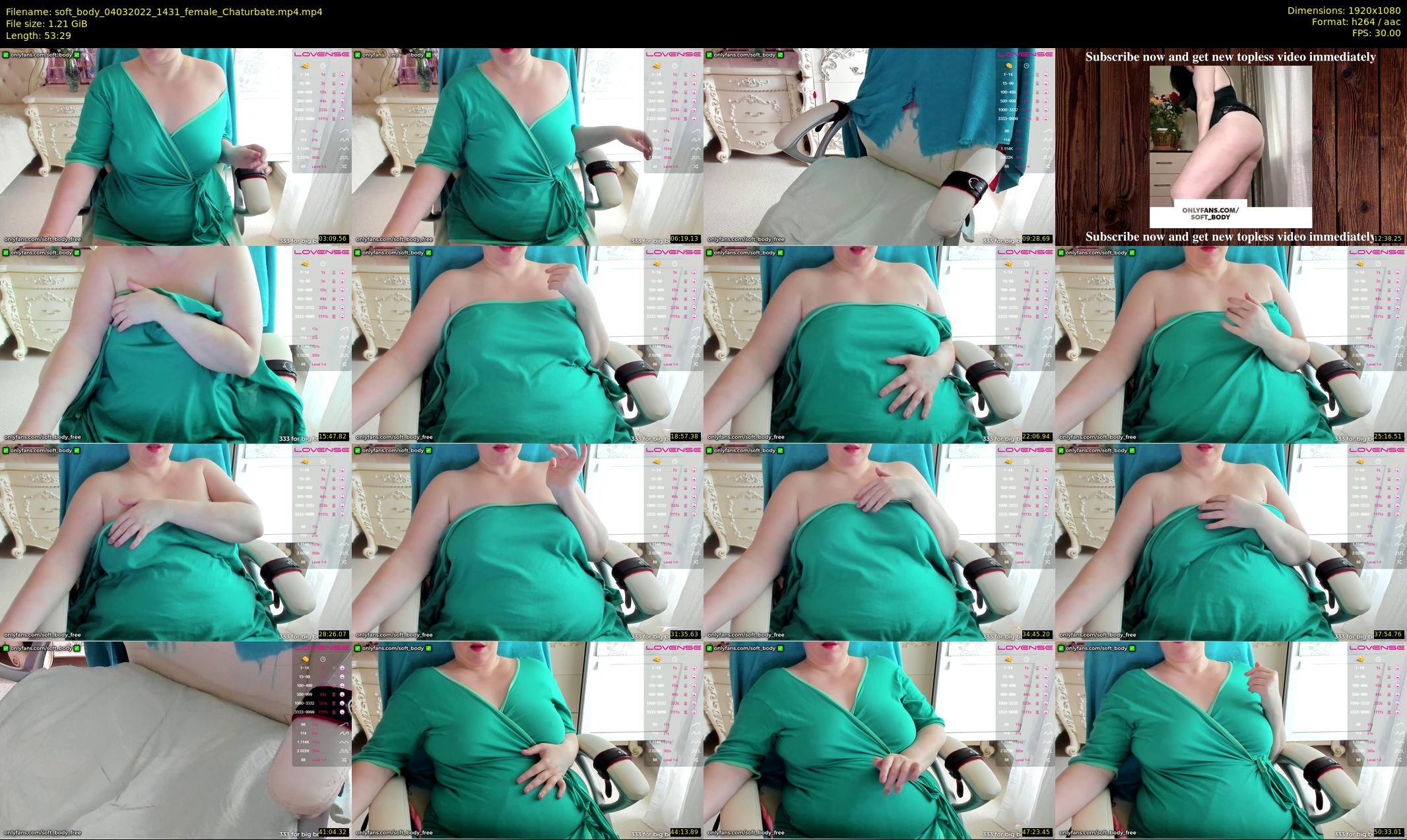 soft_body — 54 minute Chaturbate female cam show recording, 1080p, Mar 4, 2022