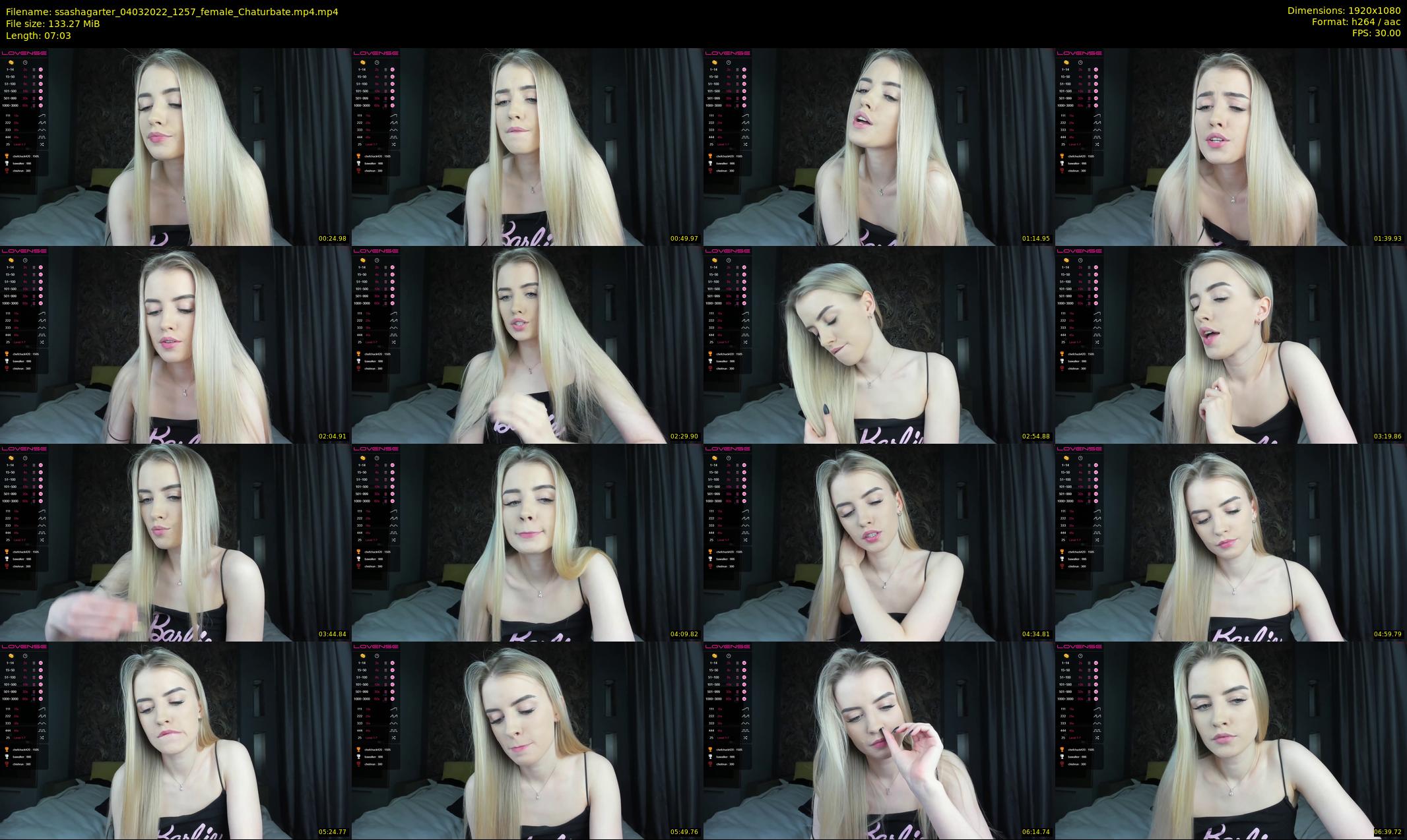ssashagarter — 8 minute Chaturbate female cam show recording, 1080p, Mar 4, 2022