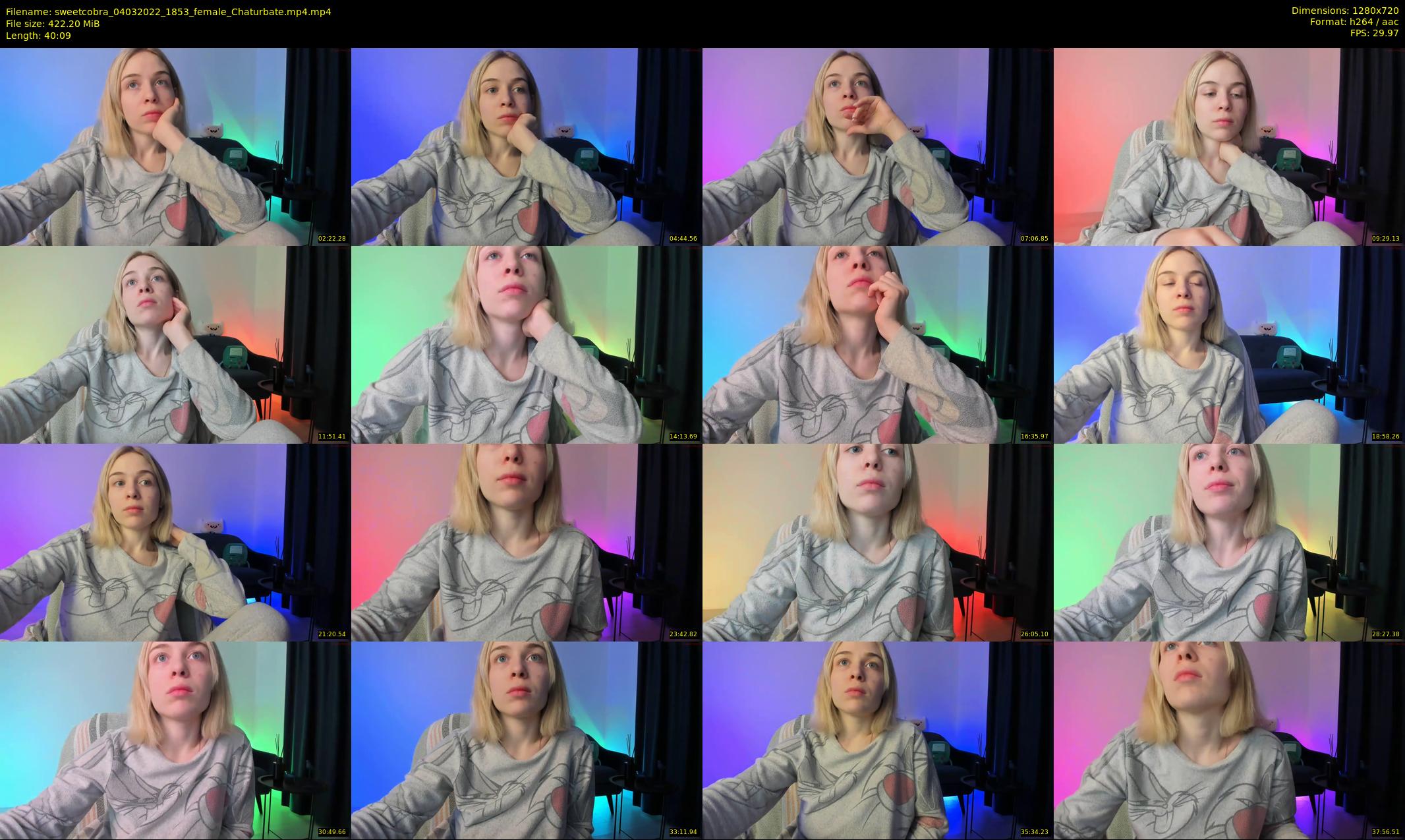 sweetcobra — 41 minute Chaturbate female cam show recording, 720p, Mar 4, 2022