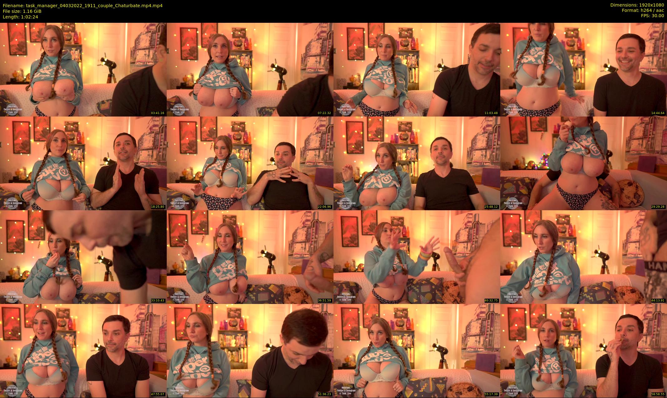 task_manager — 63 minute Chaturbate couple cam show recording, 1080p, Mar 4, 2022
