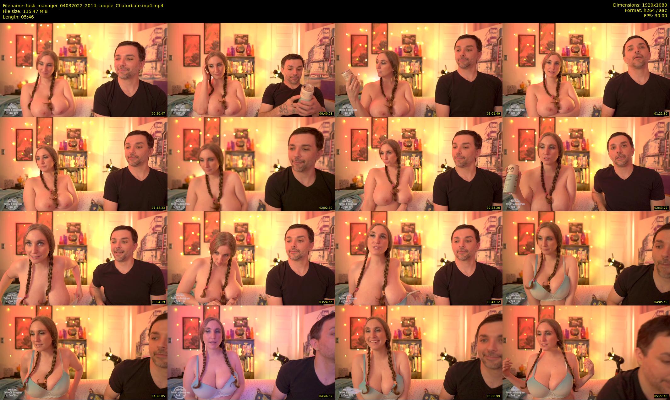 task_manager — 6 minute Chaturbate couple cam show recording, 1080p, Mar 4, 2022