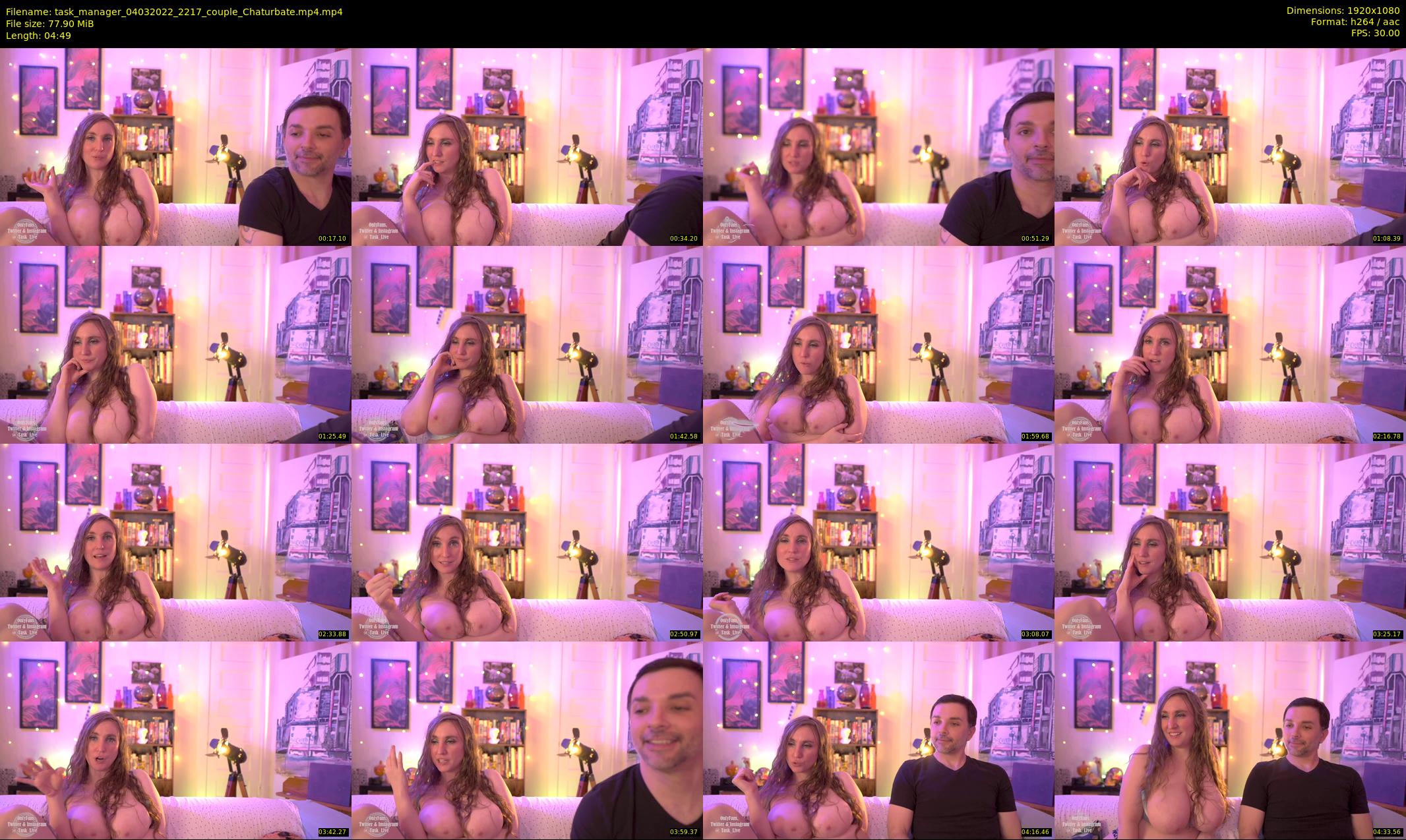 task_manager — 5 minute Chaturbate couple cam show recording, 1080p, Mar 4, 2022