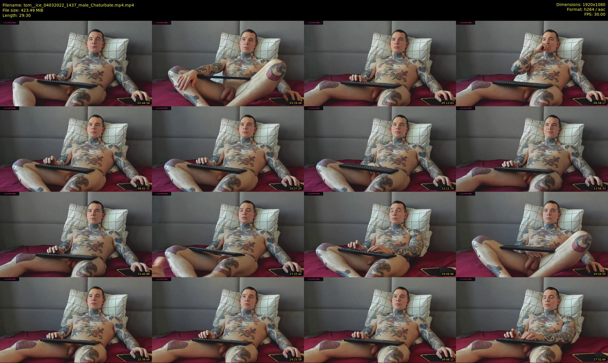 tom__ice — 30 minute Chaturbate male cam show recording, 1080p, Mar 4, 2022