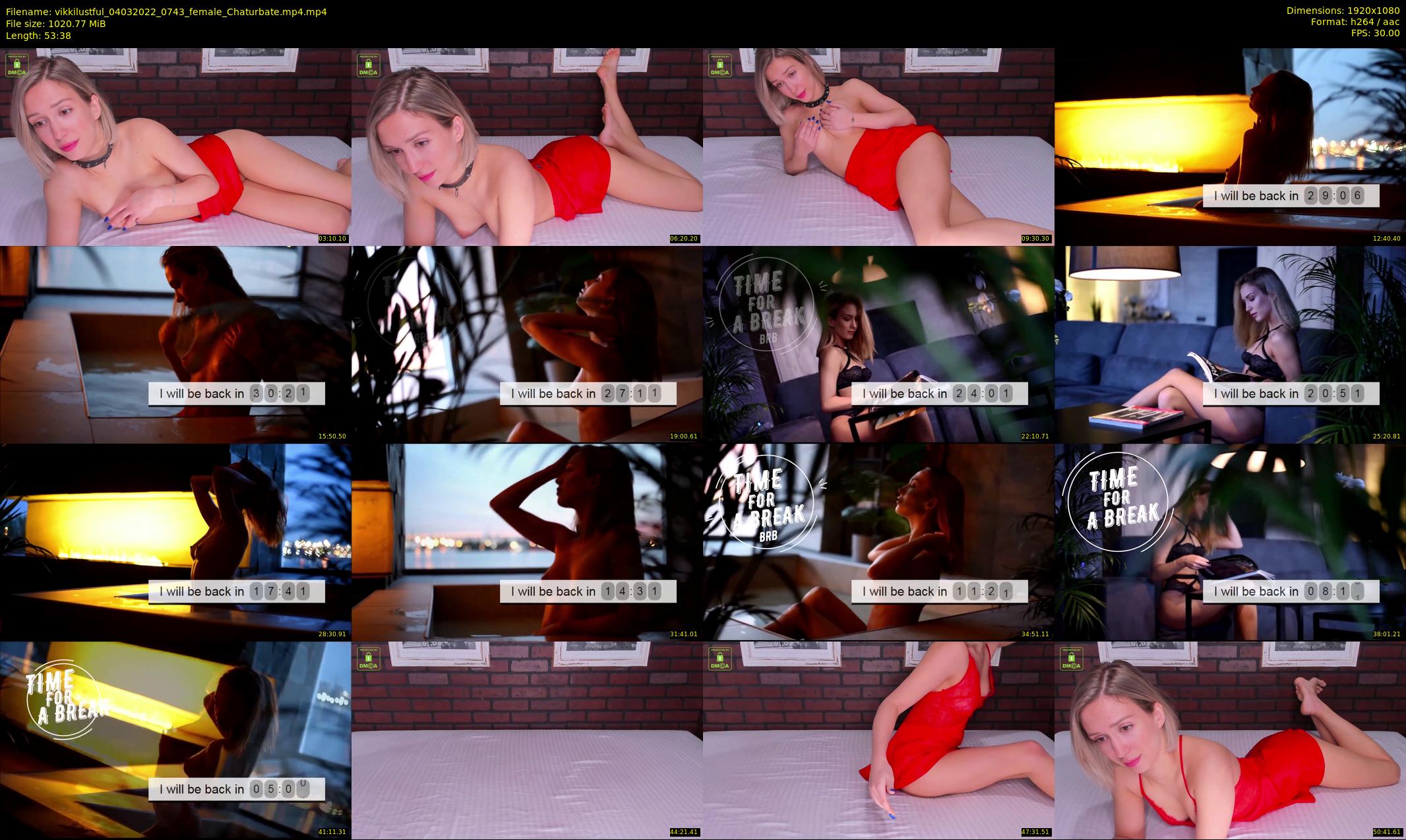 vikkilustful — 54 minute Chaturbate female cam show recording, 1080p, Mar 4, 2022