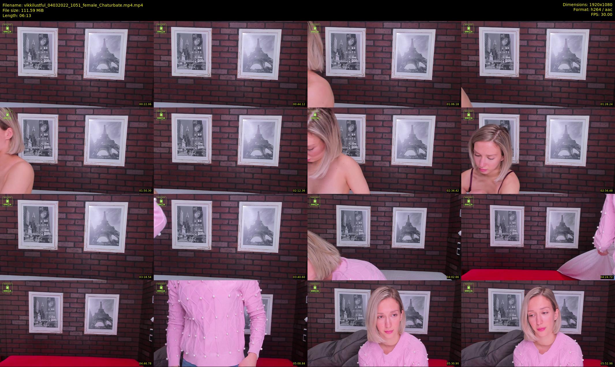 vikkilustful — 7 minute Chaturbate female cam show recording, 1080p, Mar 4, 2022