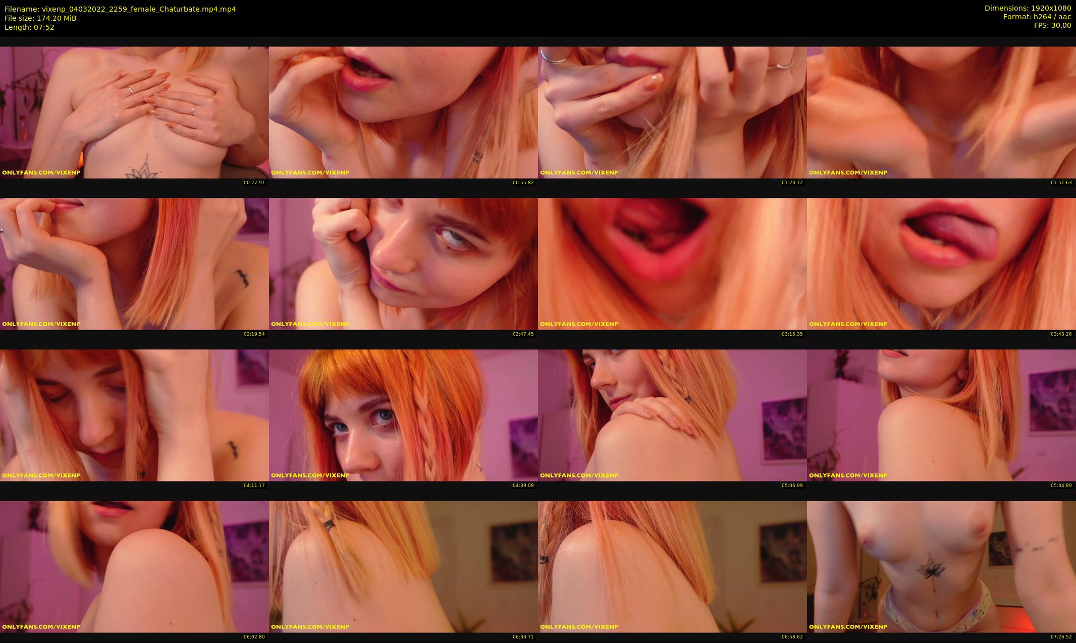 vixenp — 8 minute Chaturbate female cam show recording, 1080p, Mar 4, 2022