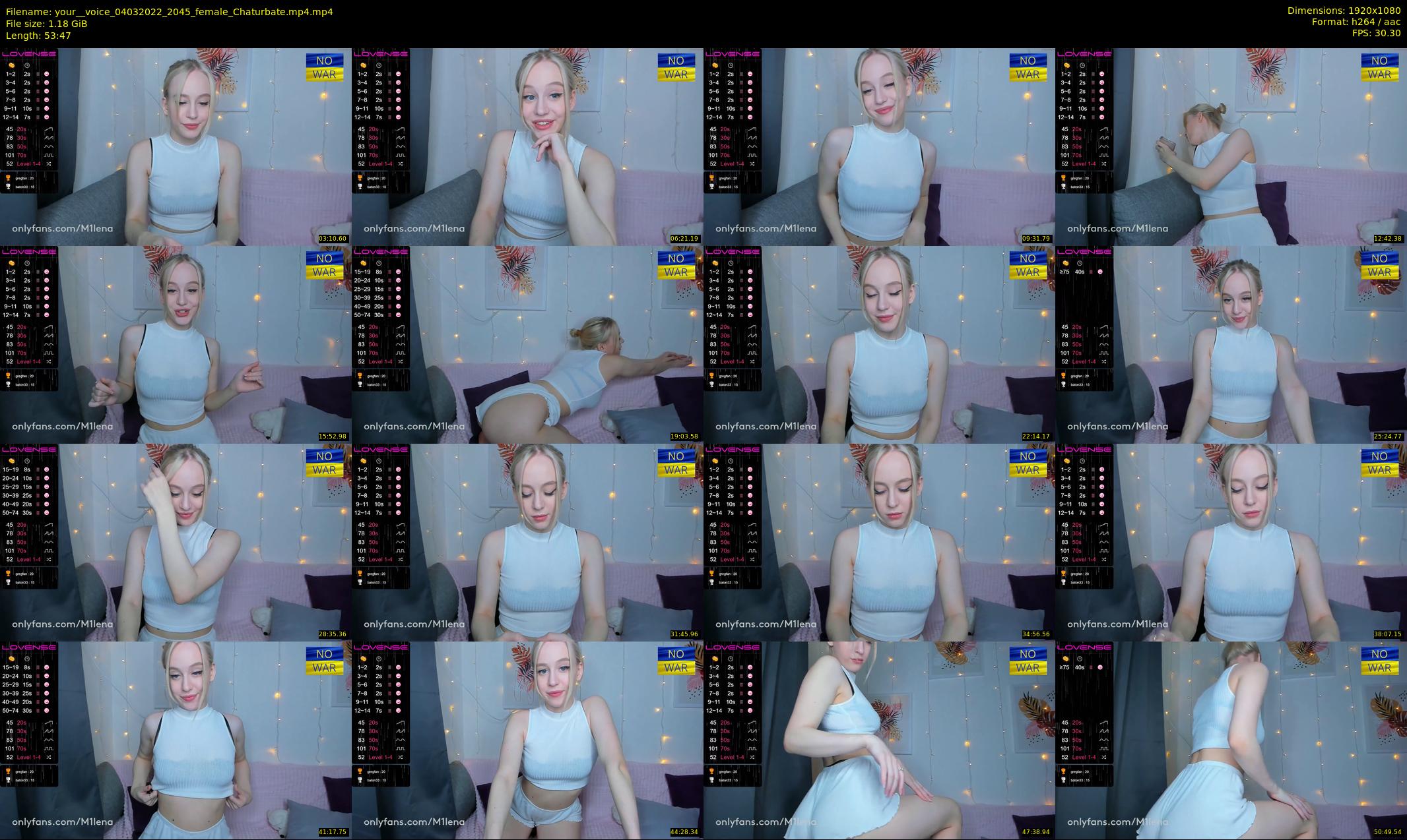 your__voice — 54 minute Chaturbate female cam show recording, 1080p, Mar 4, 2022