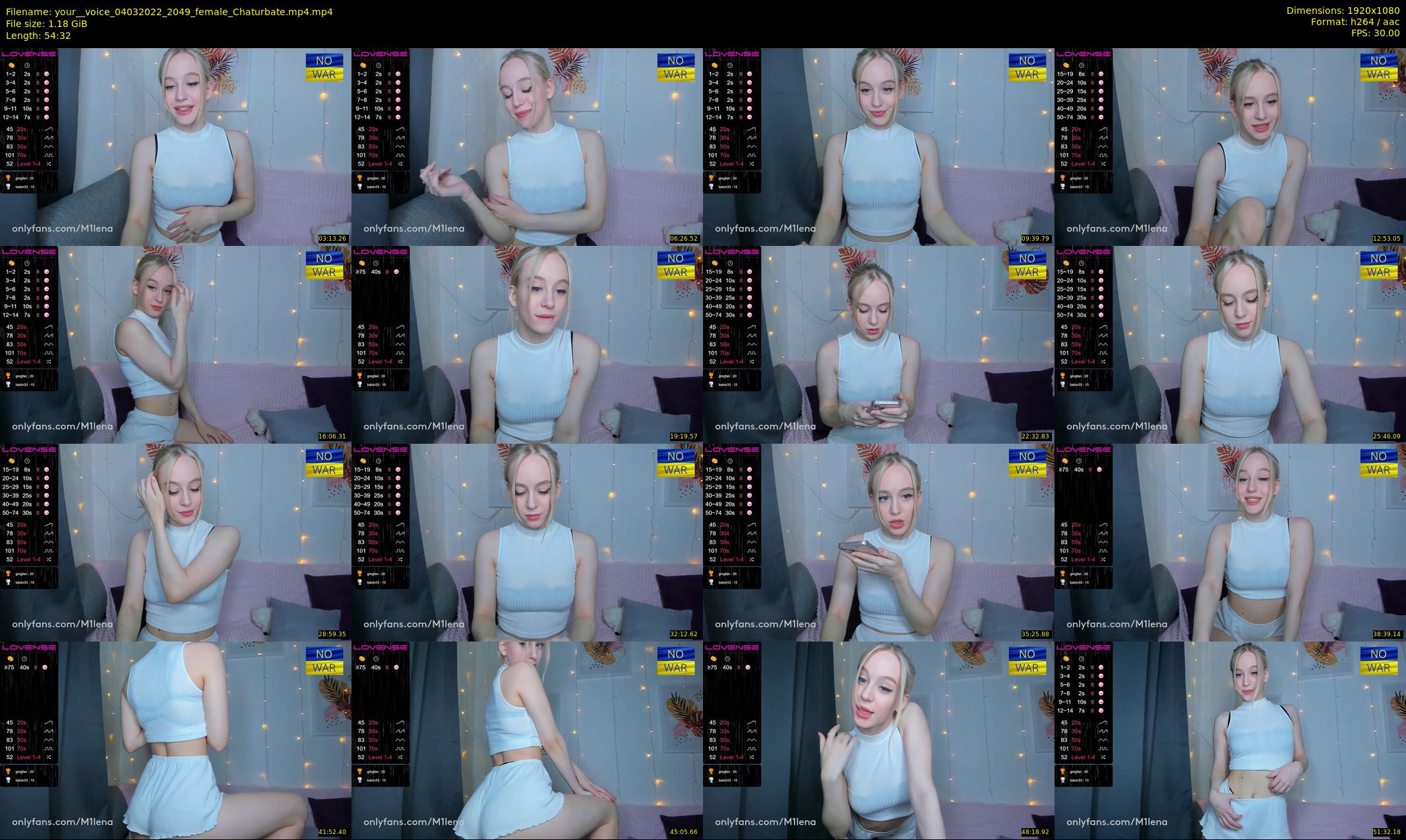 your__voice — 55 minute Chaturbate female cam show recording, 1080p, Mar 4, 2022