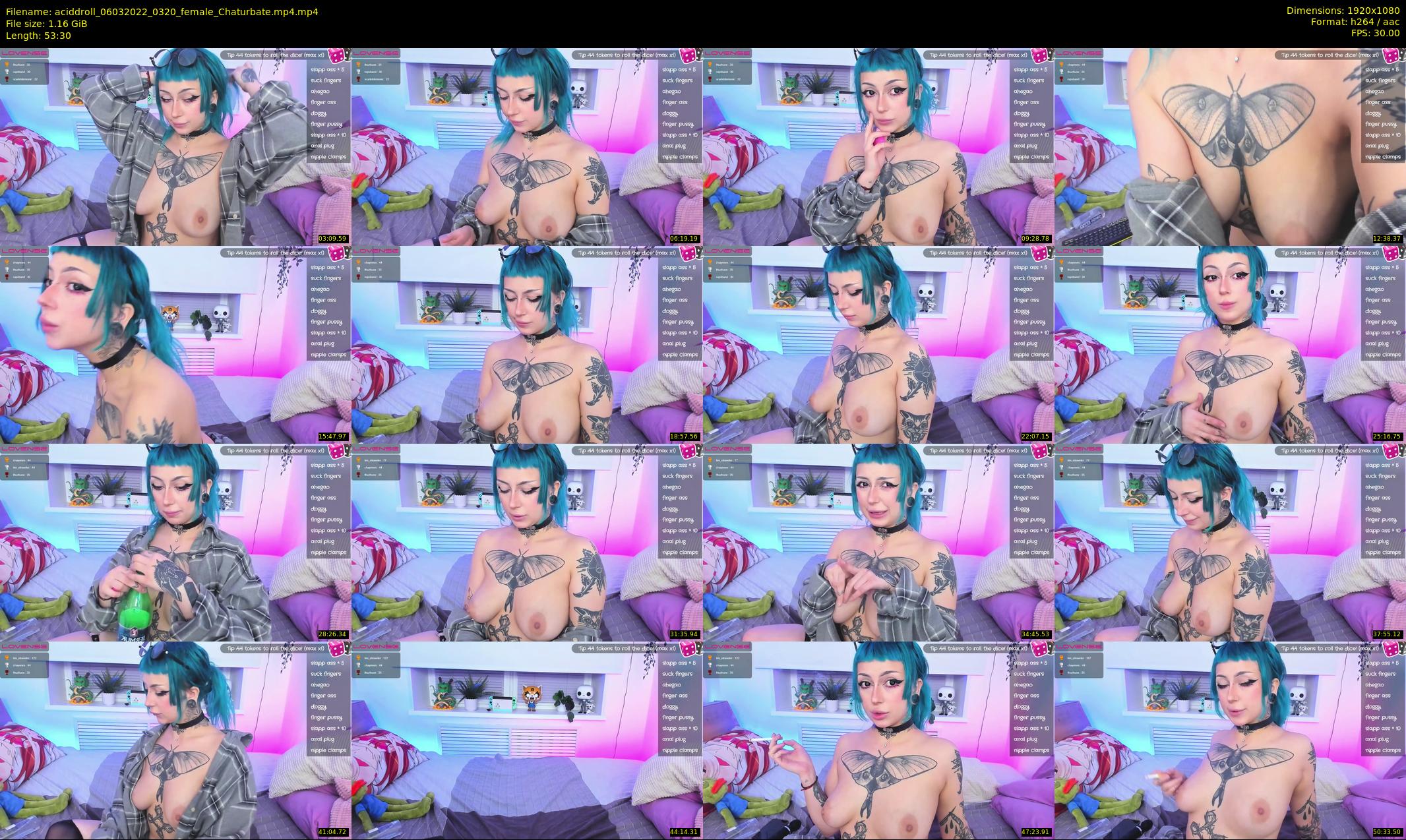 aciddroll — 54 minute Chaturbate female cam show recording, 1080p, Mar 6, 2022