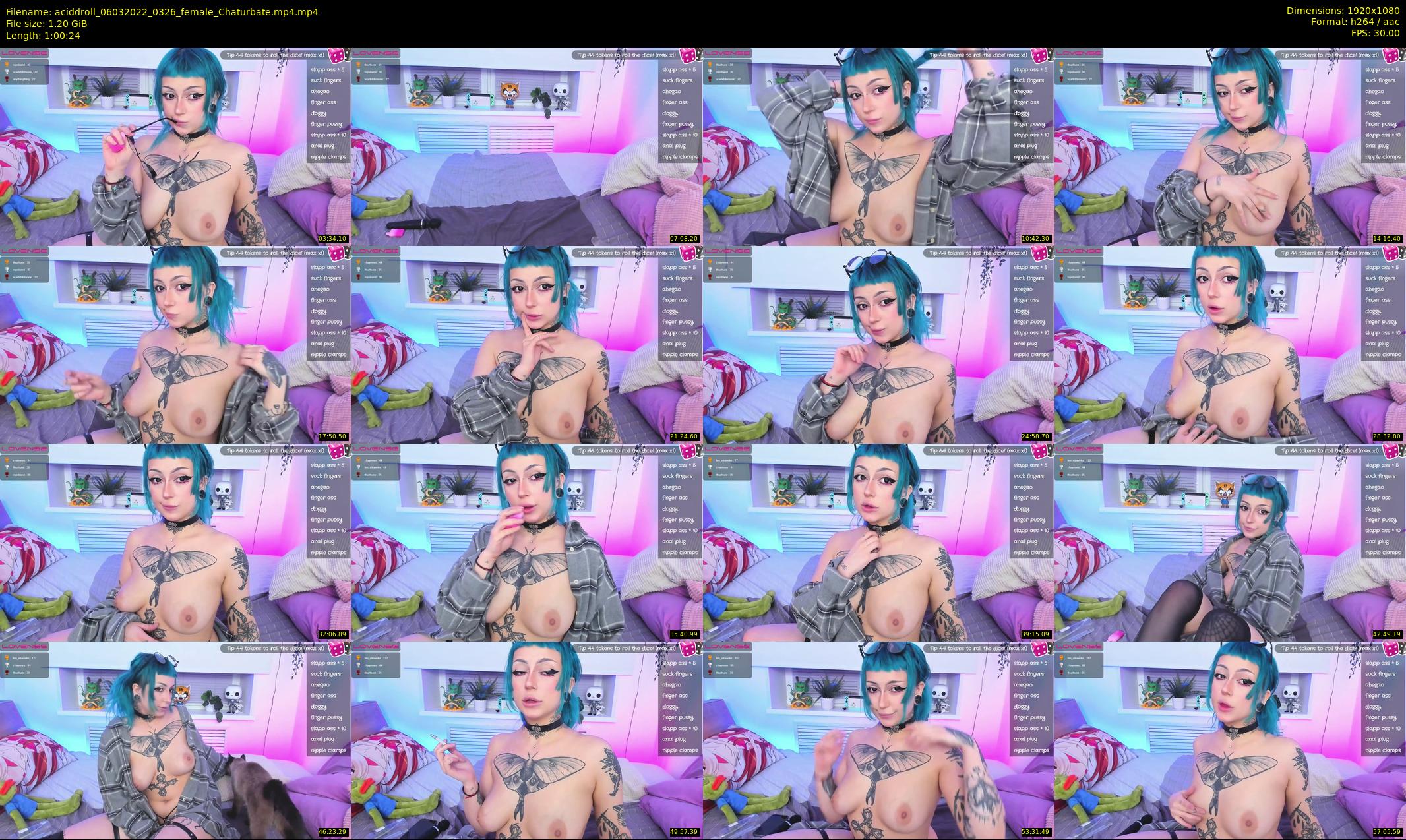 aciddroll — 61 minute Chaturbate female cam show recording, 1080p, Mar 6, 2022