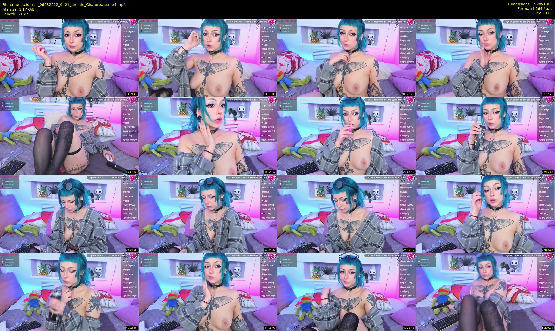 aciddroll — 54 minute Chaturbate female cam show recording, 1080p, Mar 6, 2022