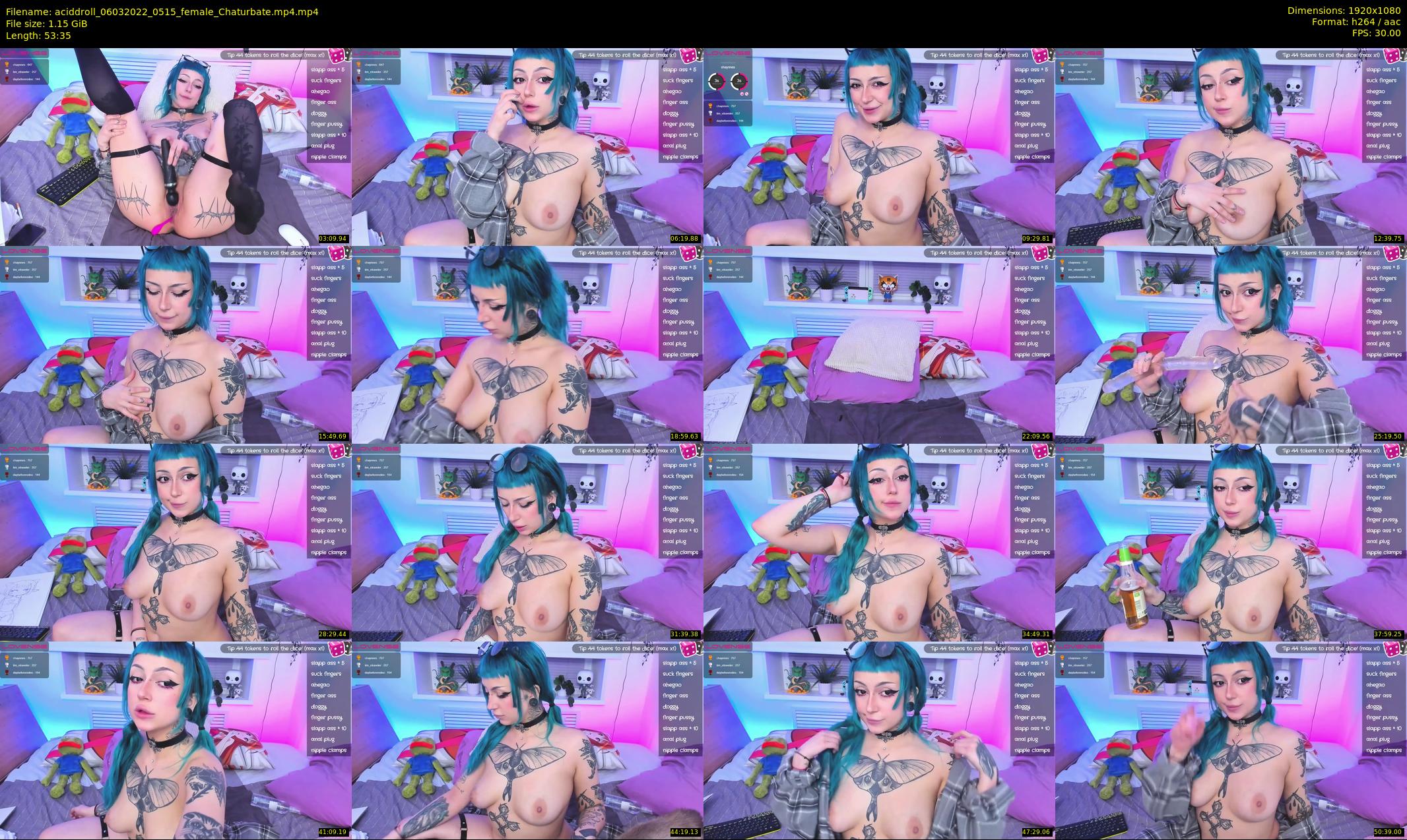 aciddroll — 54 minute Chaturbate female cam show recording, 1080p, Mar 6, 2022