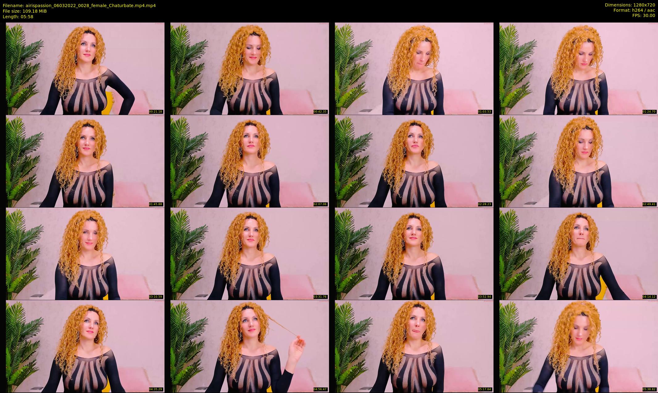 airispassion — 6 minute Chaturbate female cam show recording, 720p, Mar 6, 2022