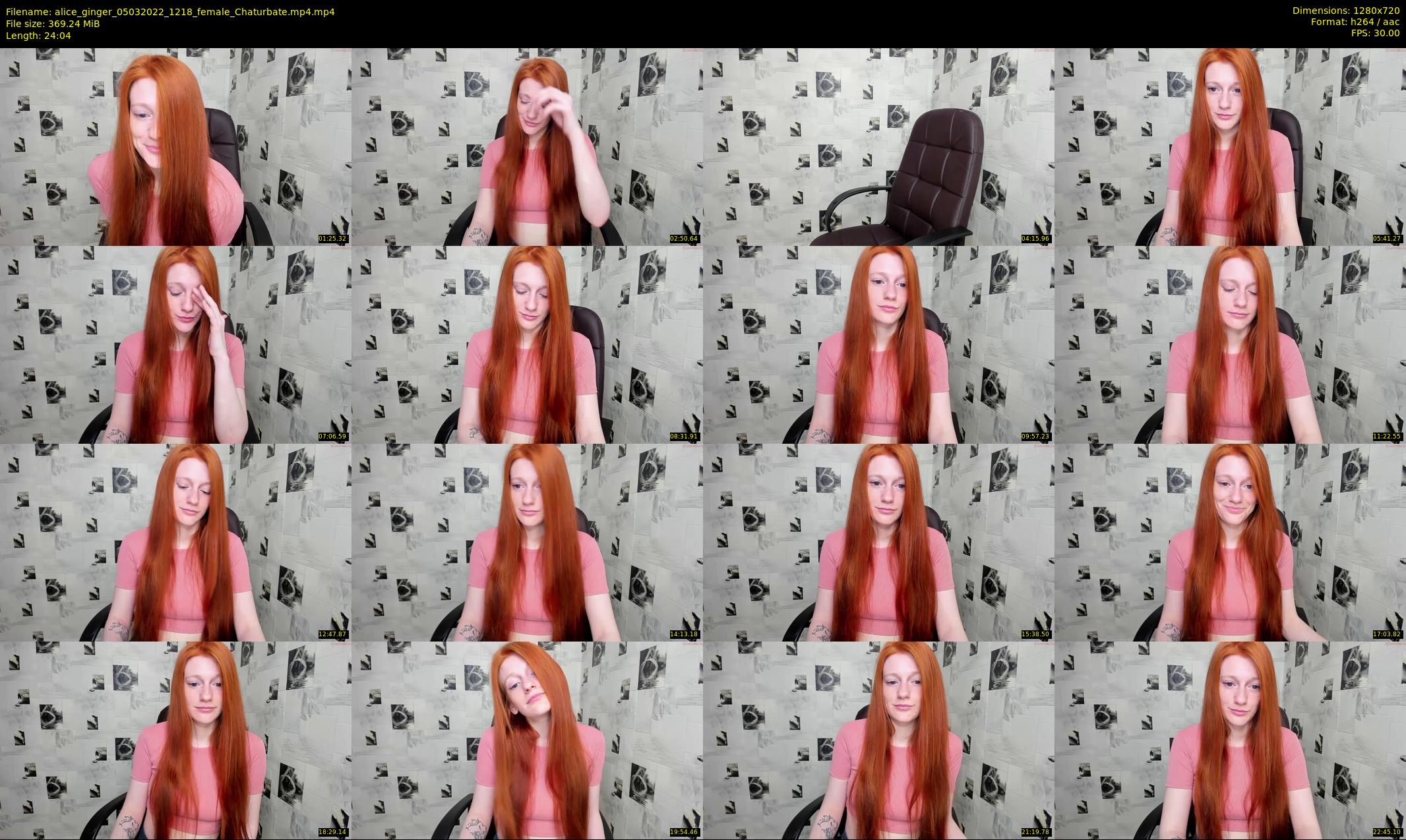 alice_ginger — 25 minute Chaturbate female cam show recording, 720p, Mar 5, 2022
