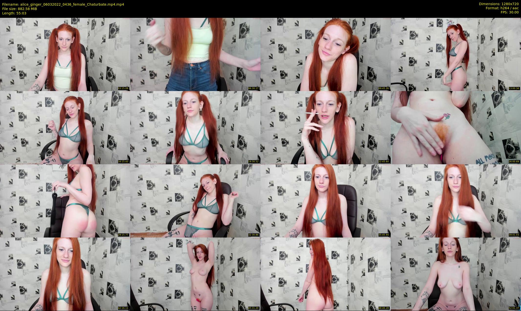alice_ginger — 56 minute Chaturbate female cam show recording, 720p, Mar 6, 2022