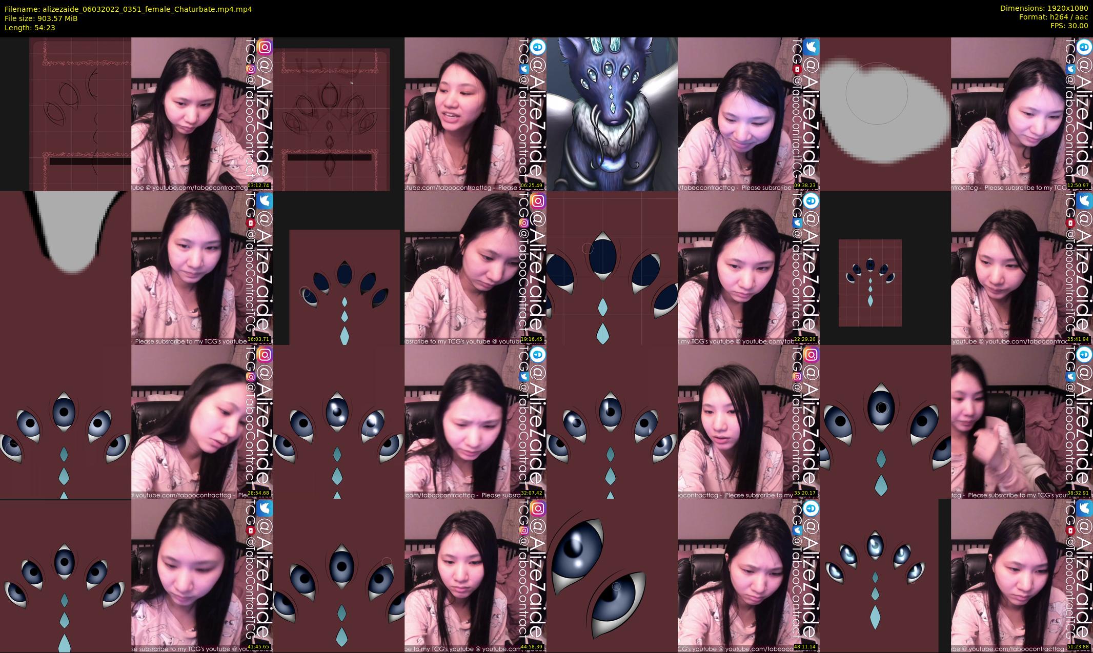 alizezaide — 55 minute Chaturbate female cam show recording, 1080p, Mar 6, 2022