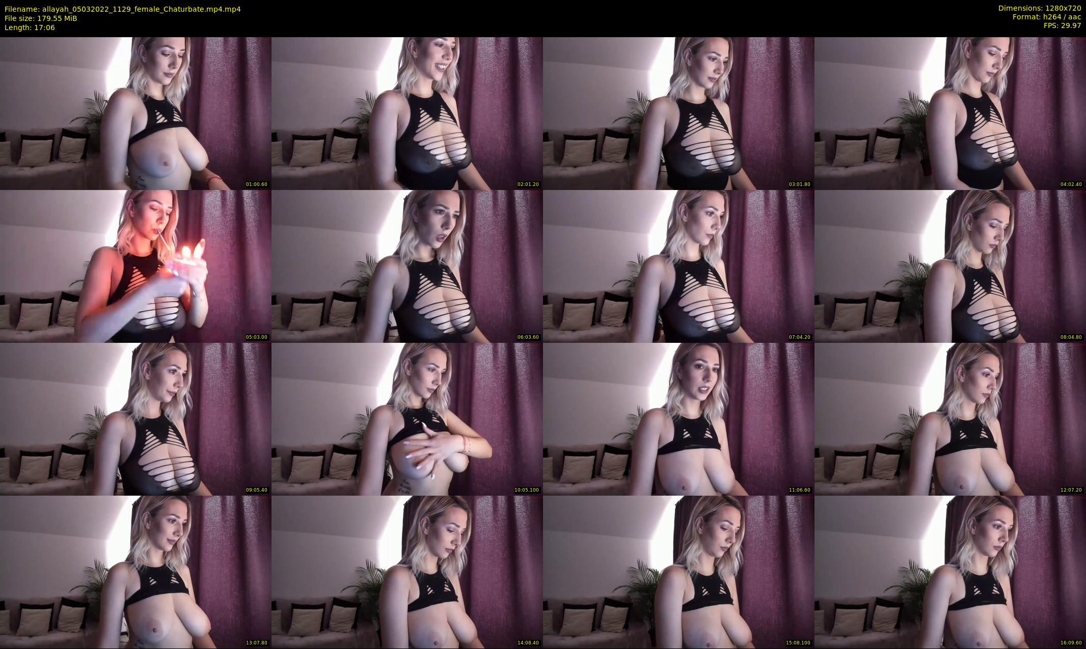 allayah — 18 minute Chaturbate female cam show recording, 720p, Mar 5, 2022