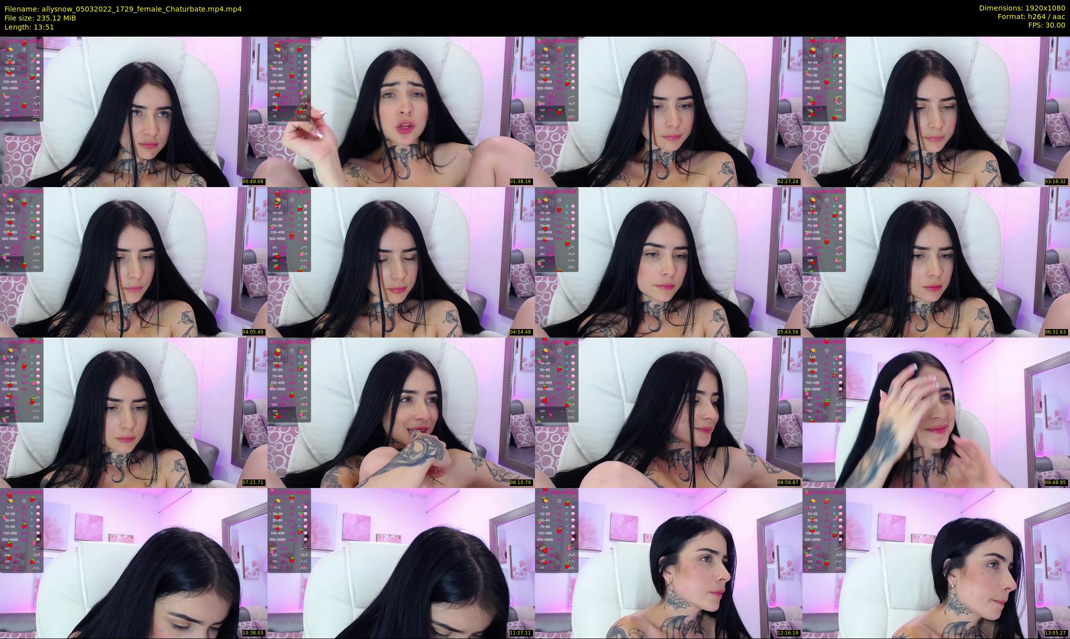 allysnow — 14 minute Chaturbate female cam show recording, 1080p, Mar 5, 2022