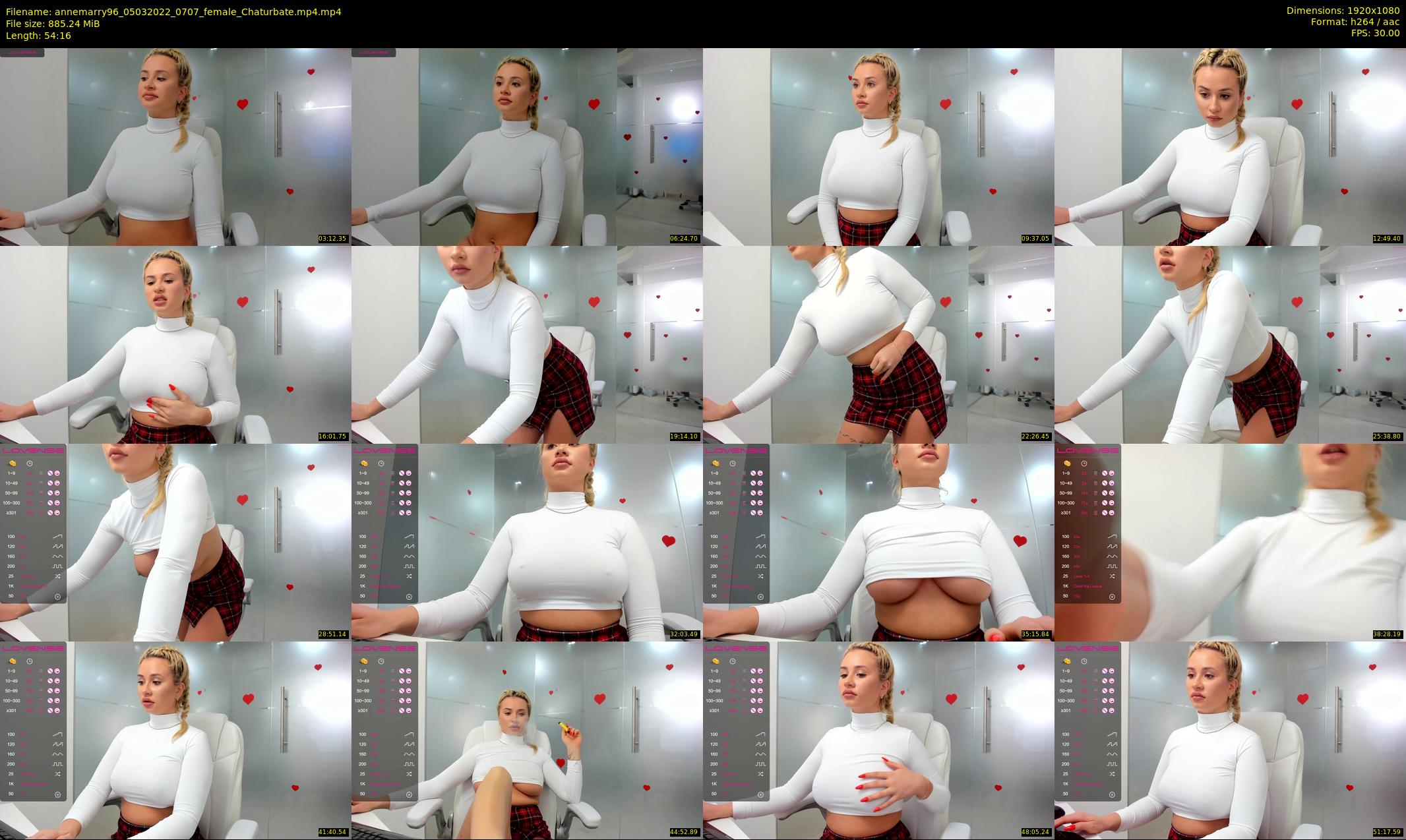 annemarry96 — 55 minute Chaturbate female cam show recording, 1080p, Mar 5, 2022