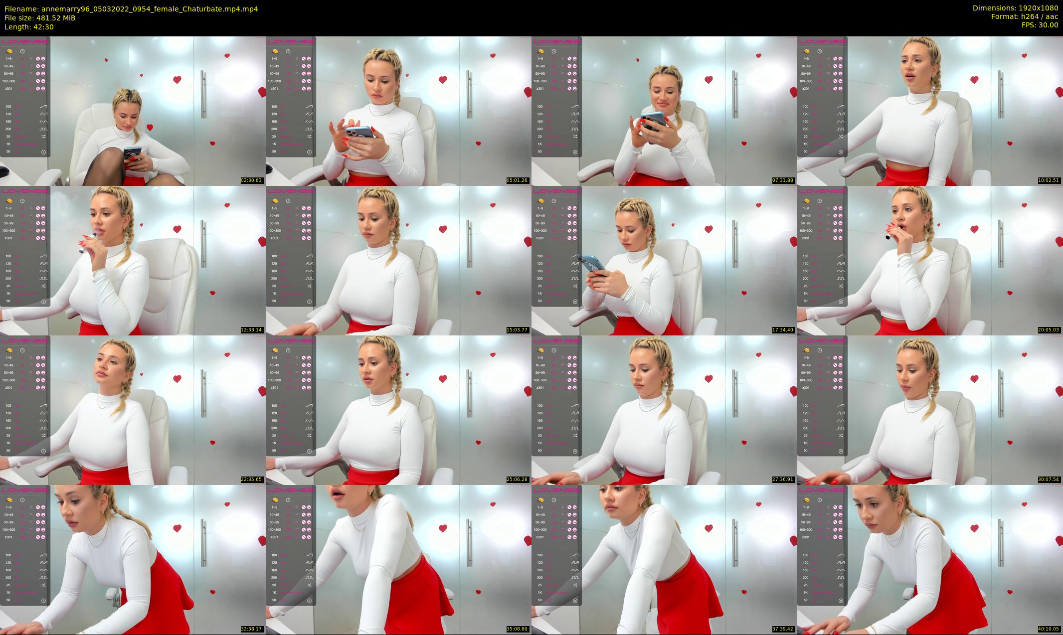 annemarry96 — 43 minute Chaturbate female cam show recording, 1080p, Mar 5, 2022