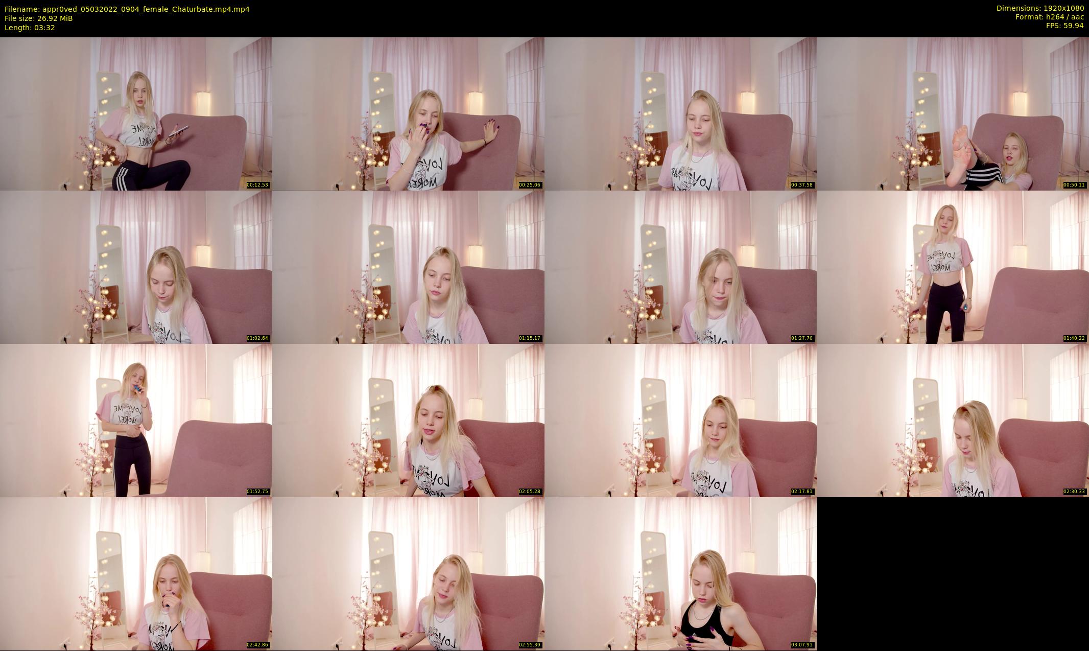 appr0ved — 4 minute Chaturbate female cam show recording, 1080p, Mar 5, 2022