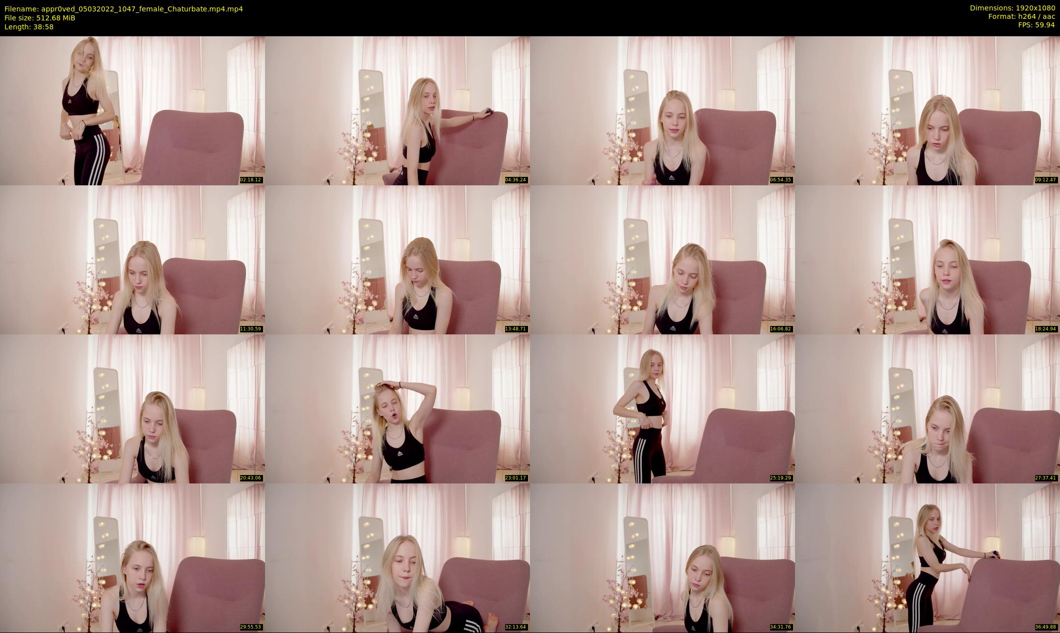 appr0ved — 39 minute Chaturbate female cam show recording, 1080p, Mar 5, 2022