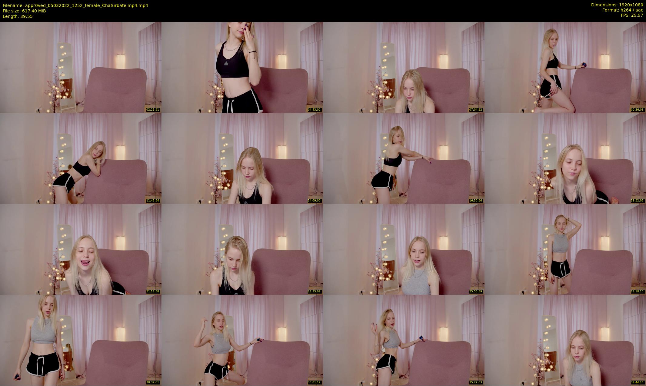 appr0ved — 40 minute Chaturbate female cam show recording, 1080p, Mar 5, 2022