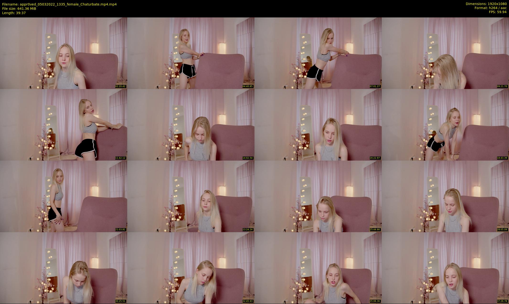 appr0ved — 40 minute Chaturbate female cam show recording, 1080p, Mar 5, 2022